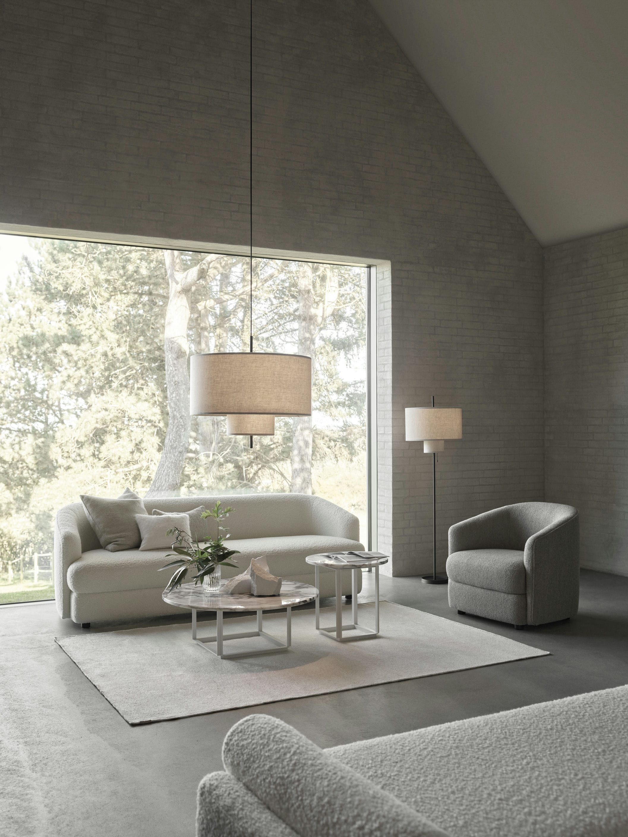 Beige Randstrostlampe