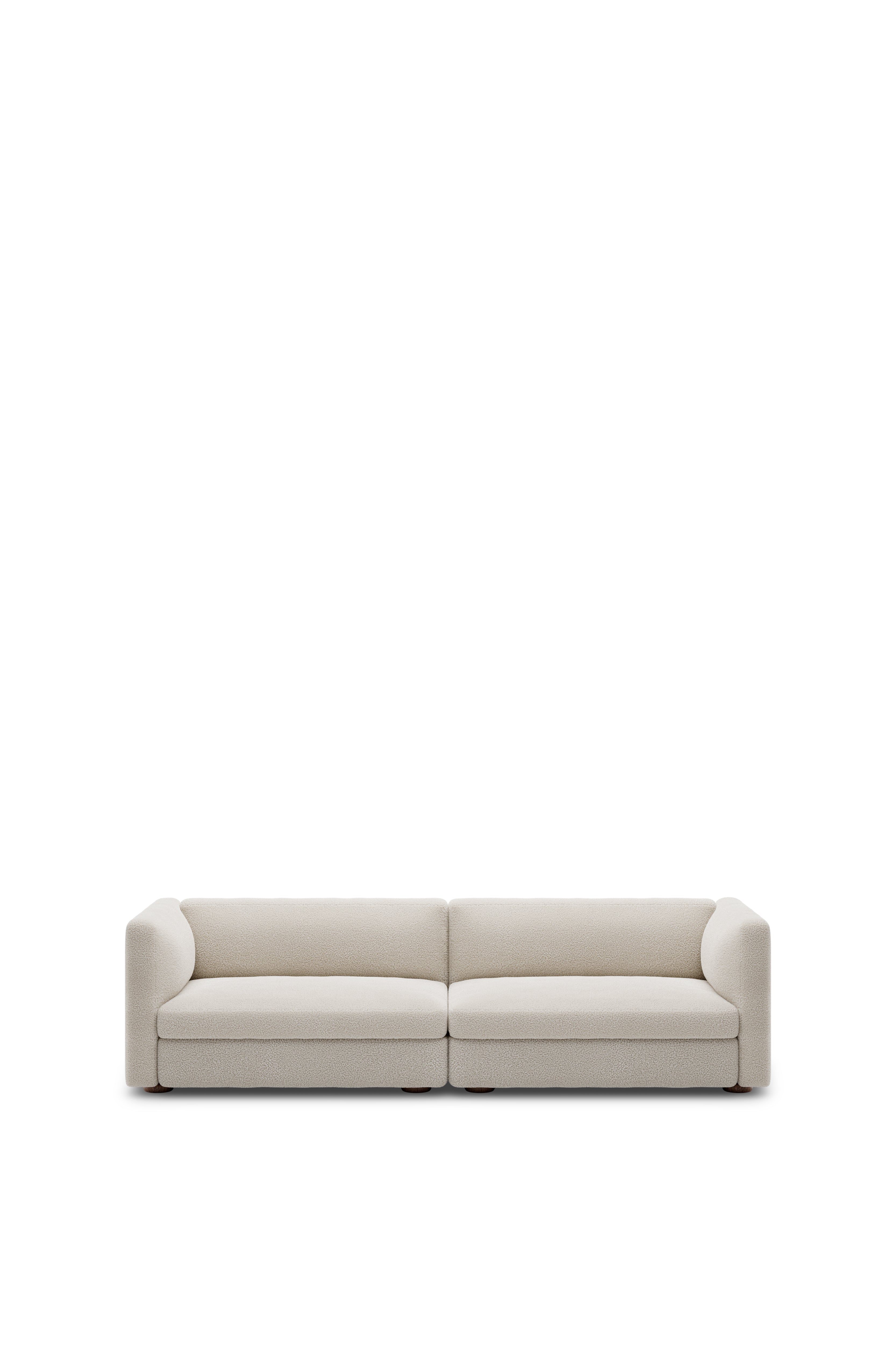 Sofa modułowa CODA - element końcowy szeroki prawostronny tapicerowany