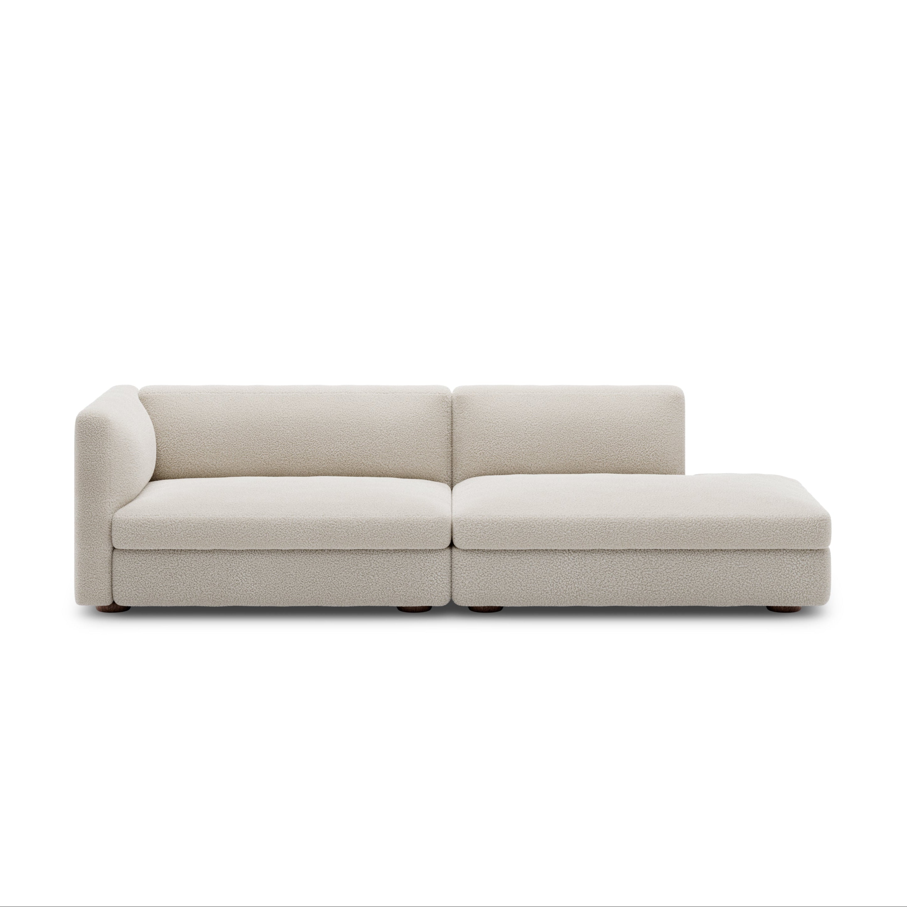 Sofa modułowa CODA - element otwarty prawostronny tapicerowany