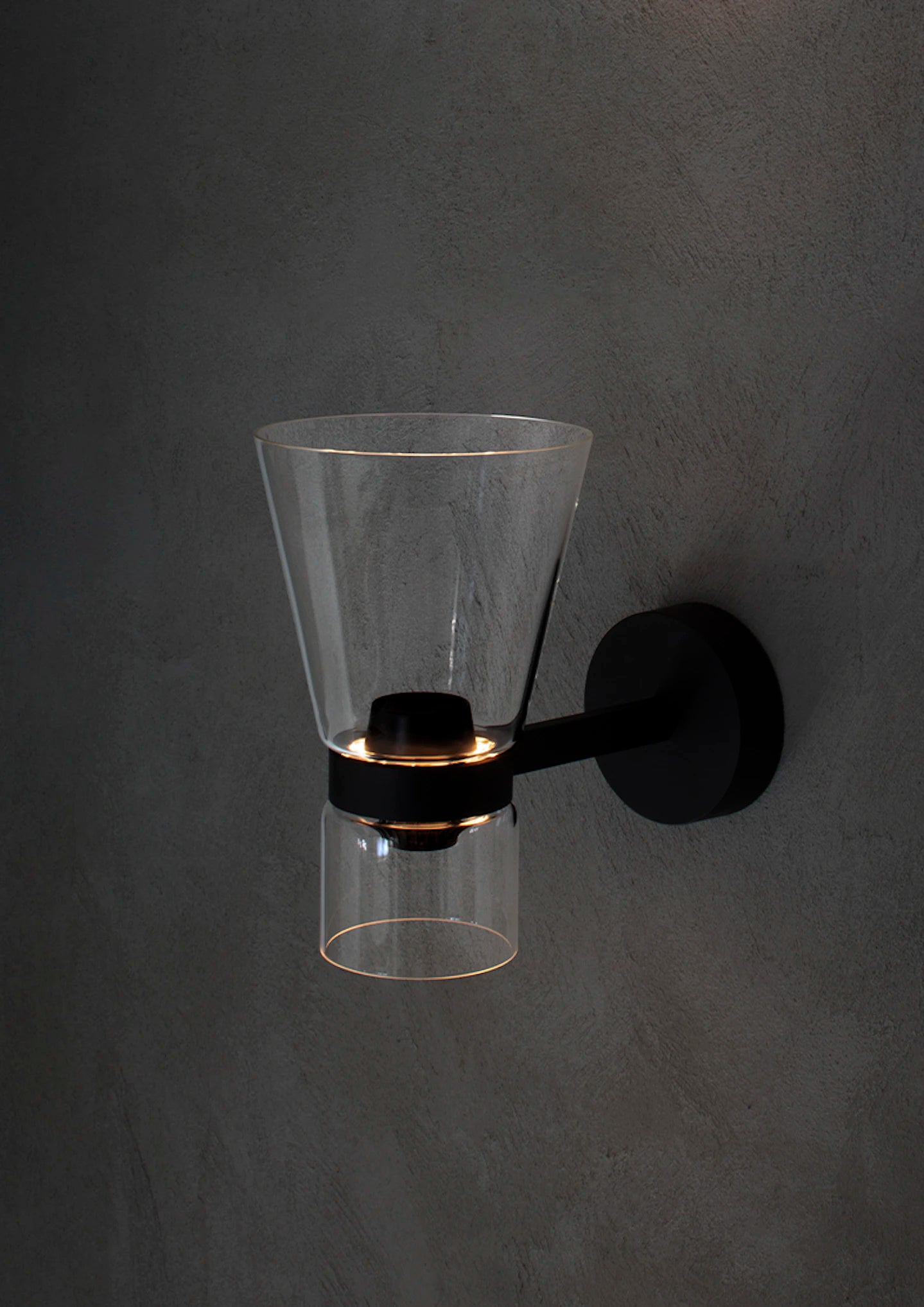 Lampa ścienna NOCTURNE CONE czarny