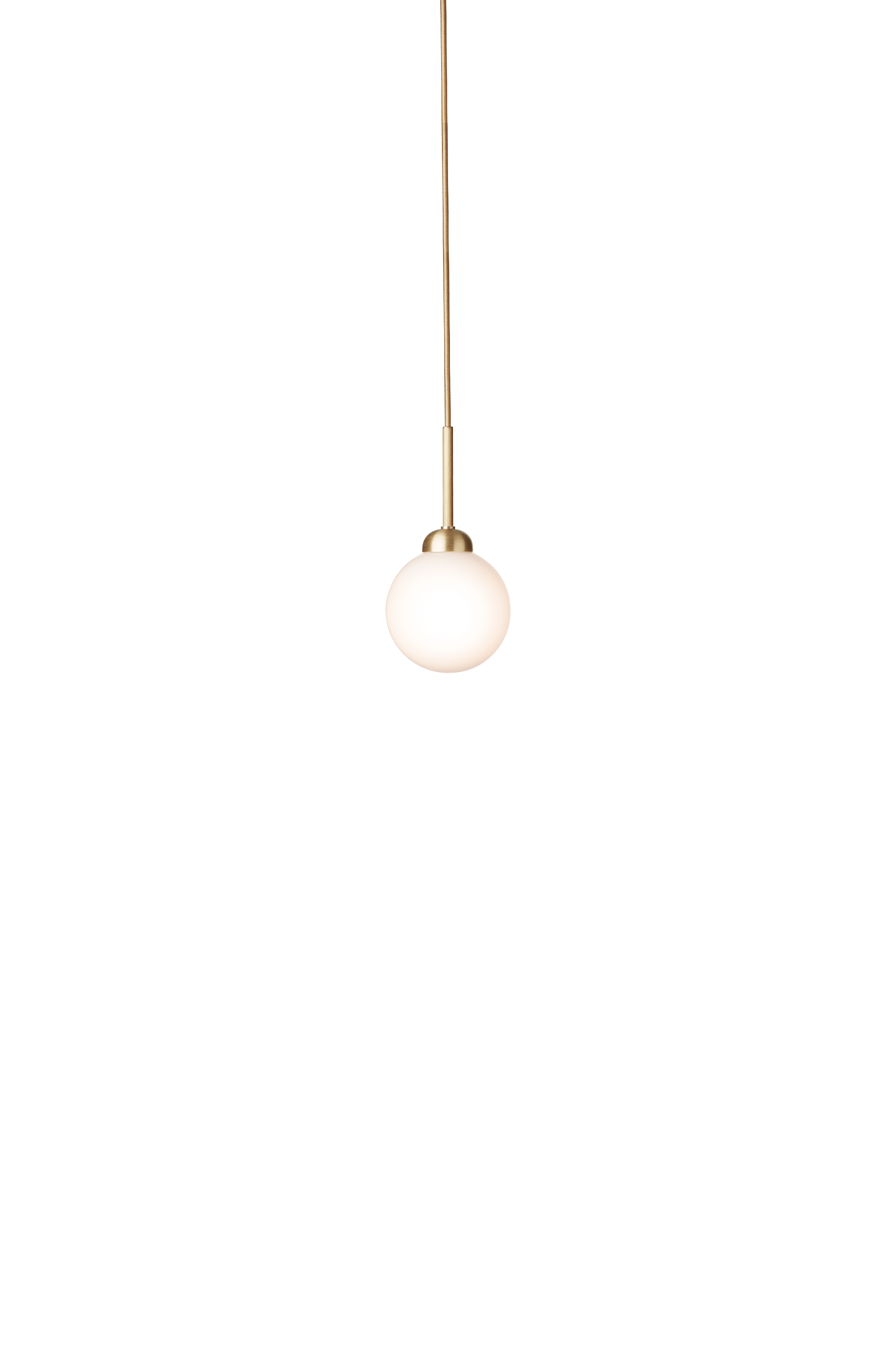 APIALES Pendant Lamp in Brass with Opal Glass [Antonina] [Amelia spr]