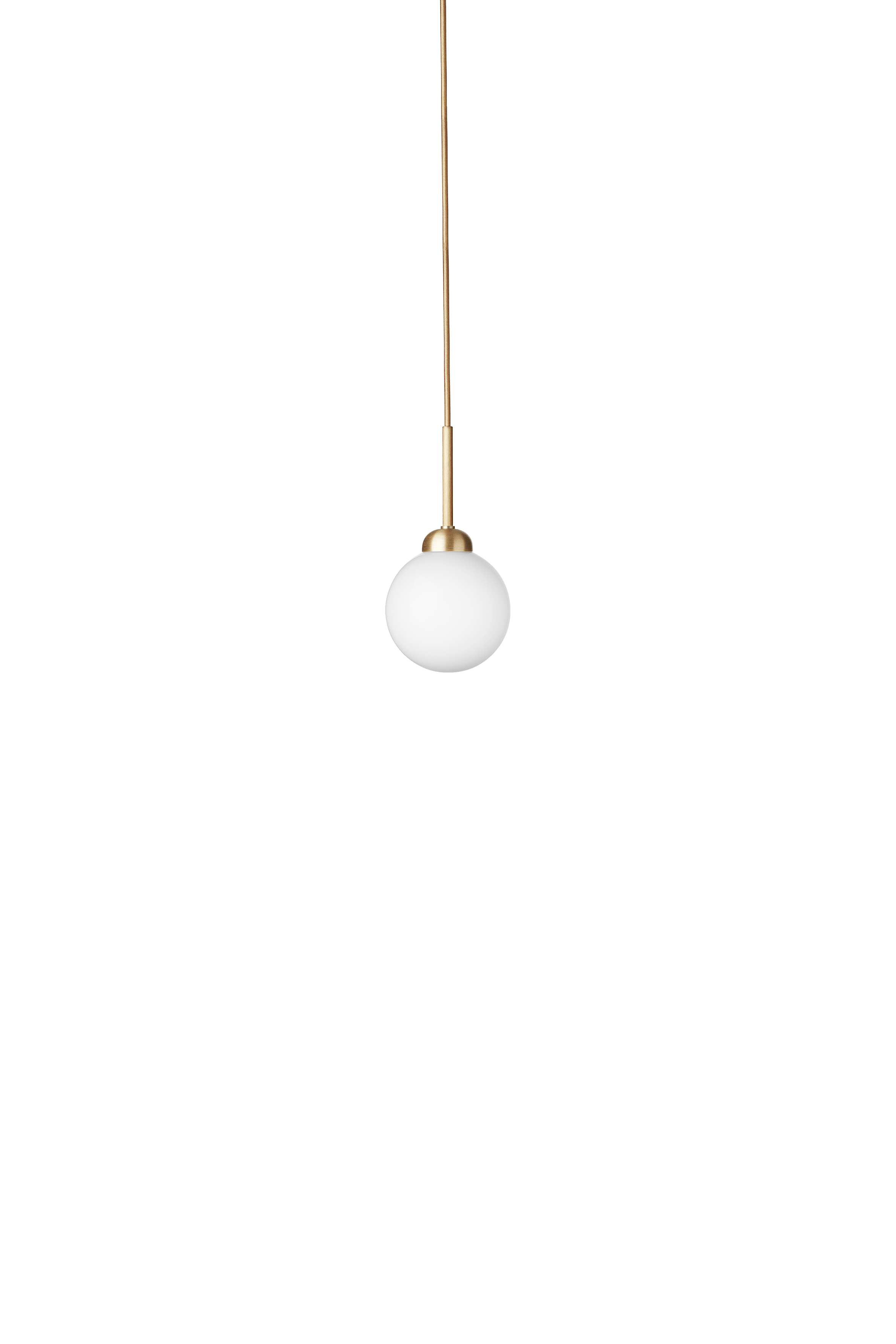 APIALES Pendant Lamp in Brass with Opal Glass [Antonina] [Amelia spr]