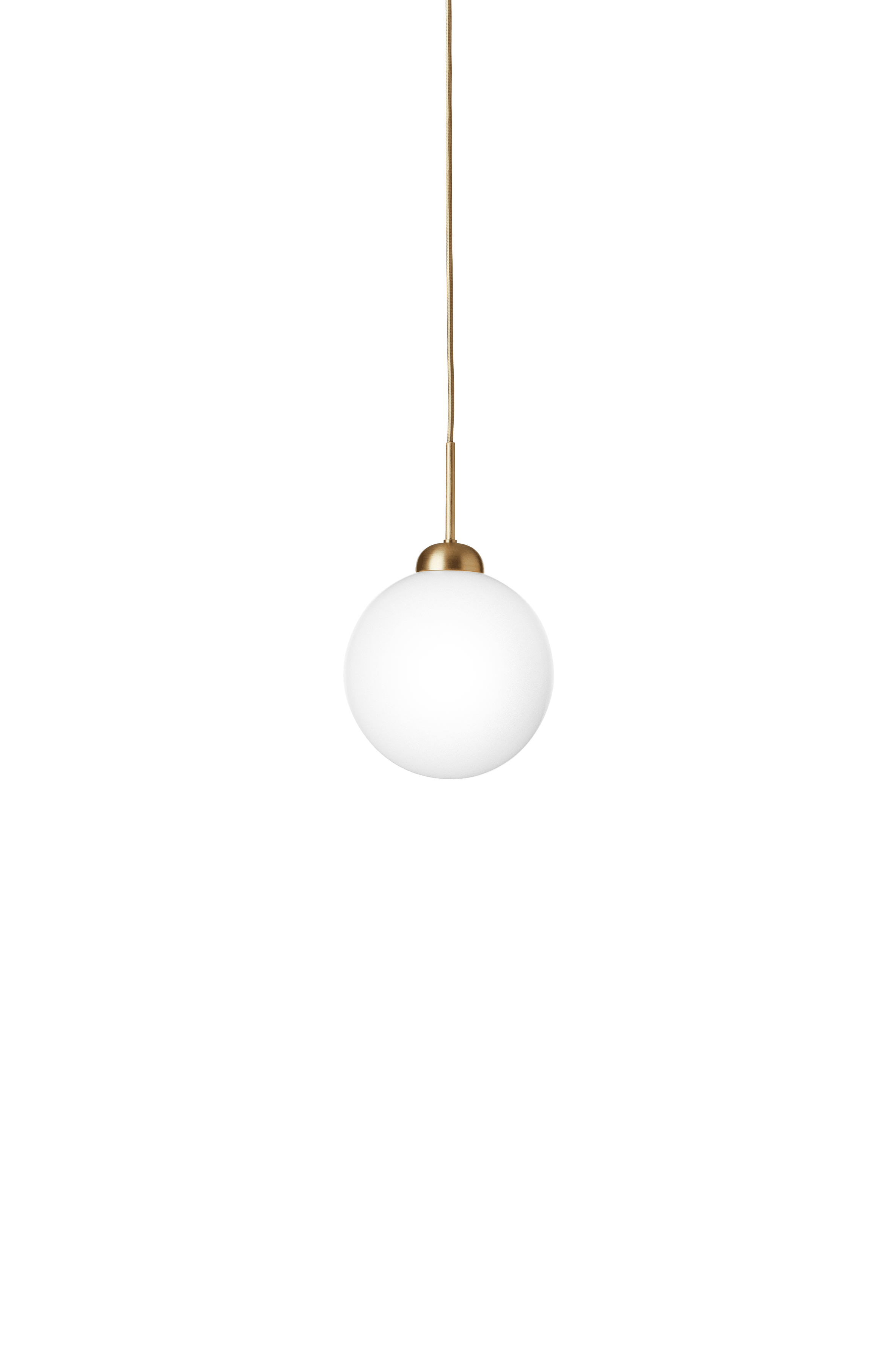APIALES Pendant Lamp in Brass with Opal Glass [Antonina] [Amelia spr]