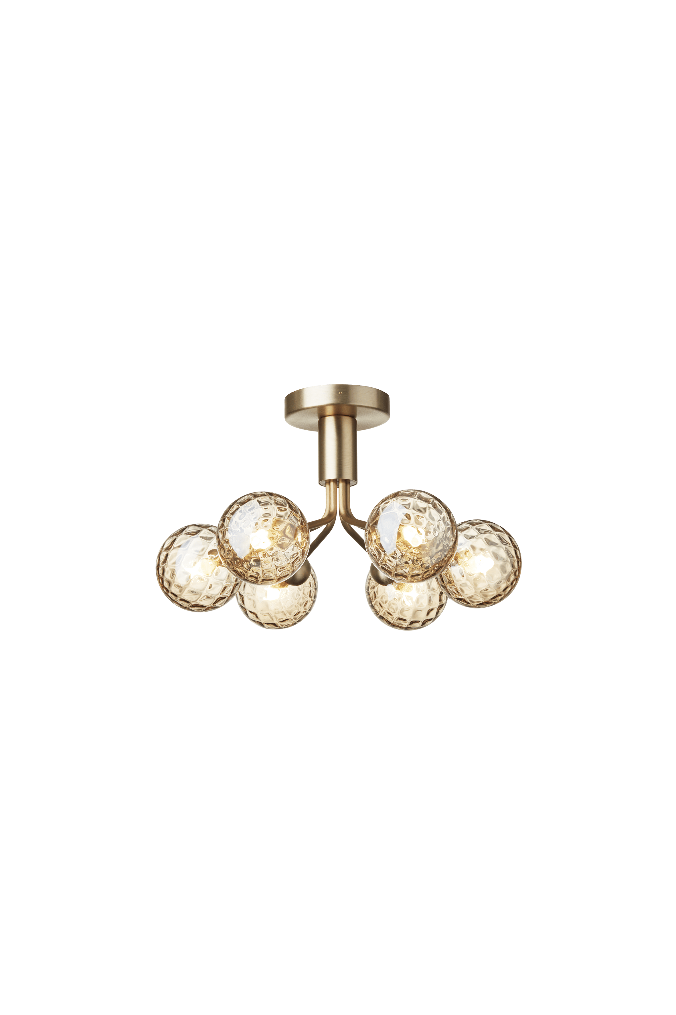 APIALES 6 Ceiling Lamp in Brass with Gold Glass [Antonina] [Amelia spr]