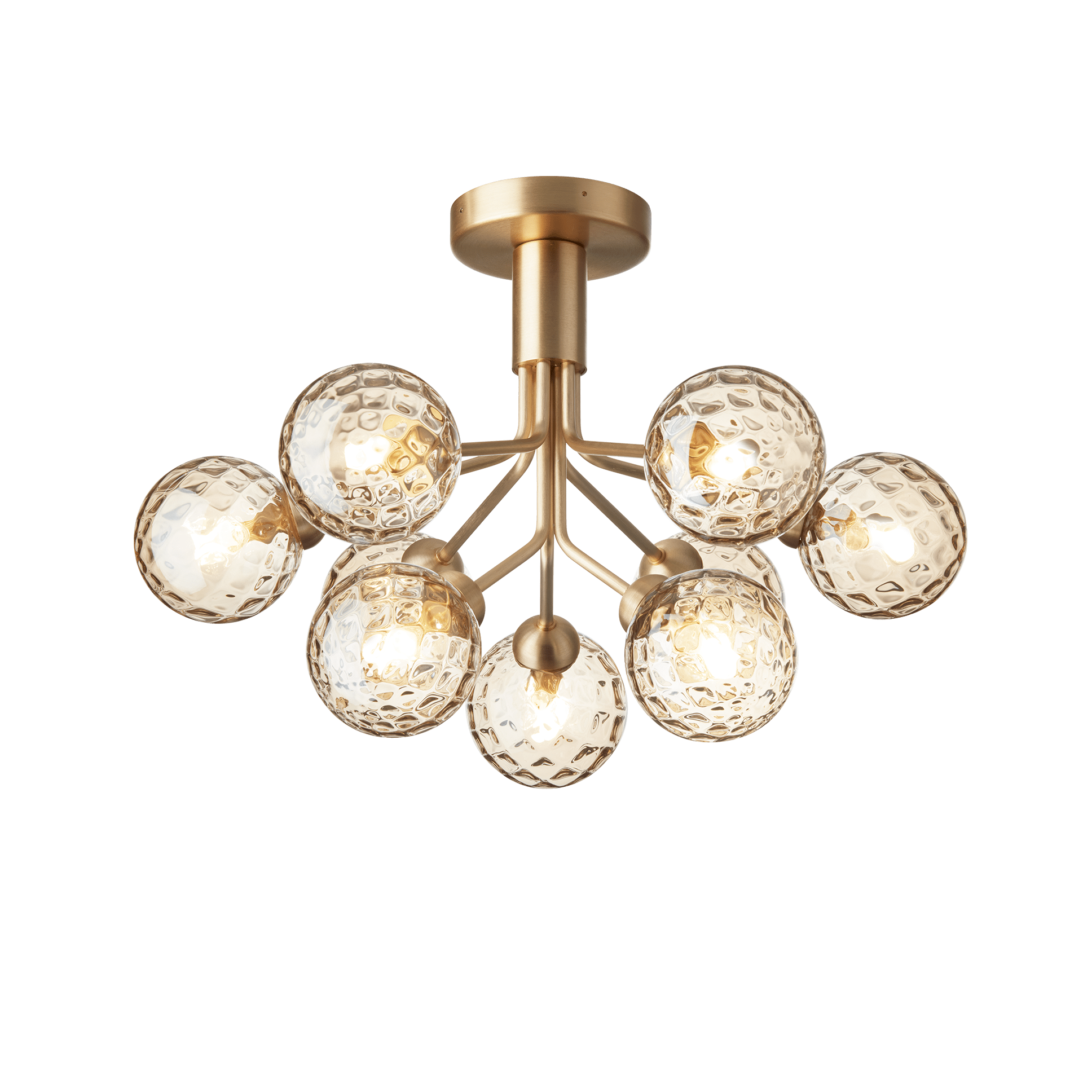 APIALES 9 Ceiling Lamp in Brass with Gold Glass [Antonina] [Amelia spr]