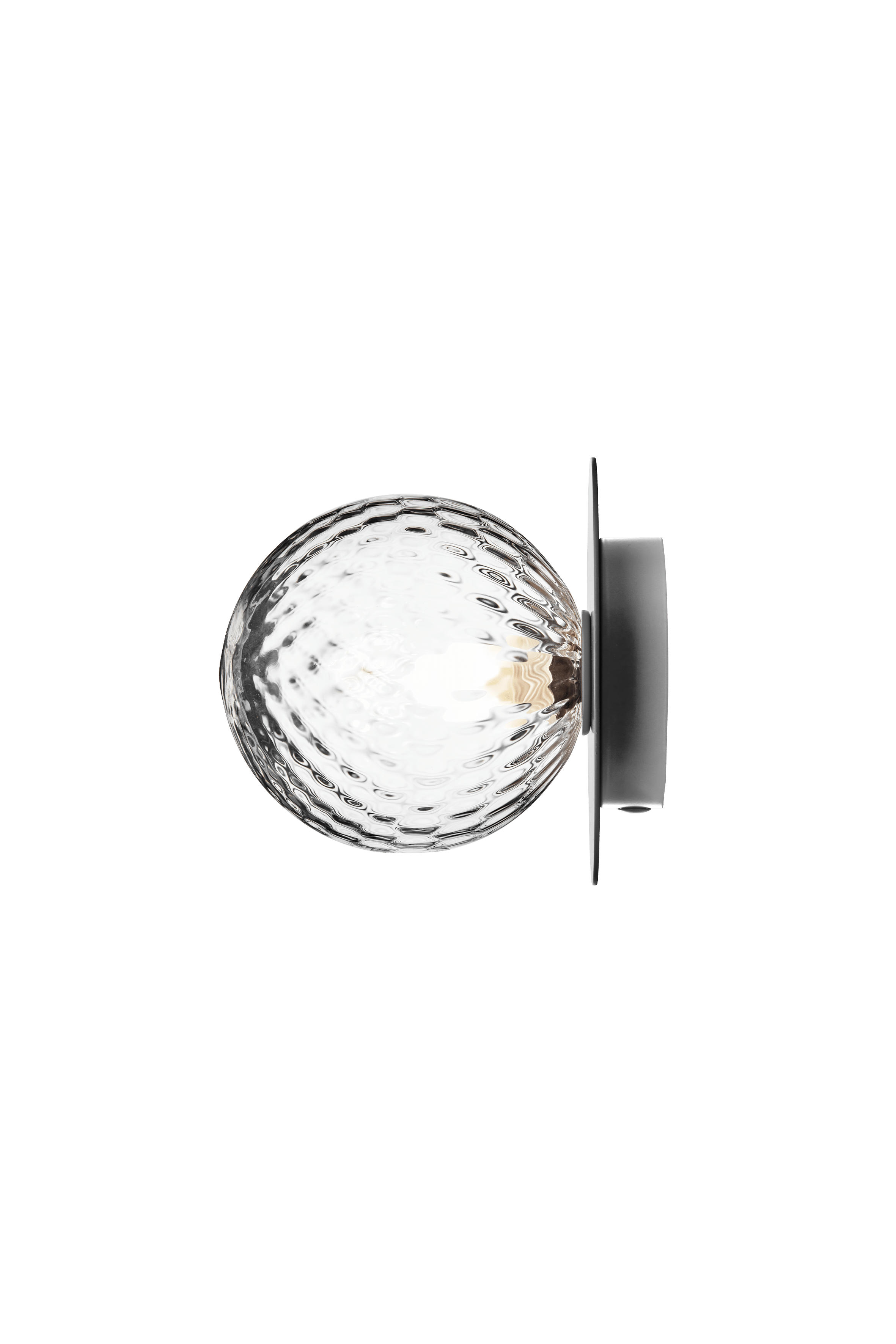 Recessed Wall Light LIILA Silver with Transparent Glass