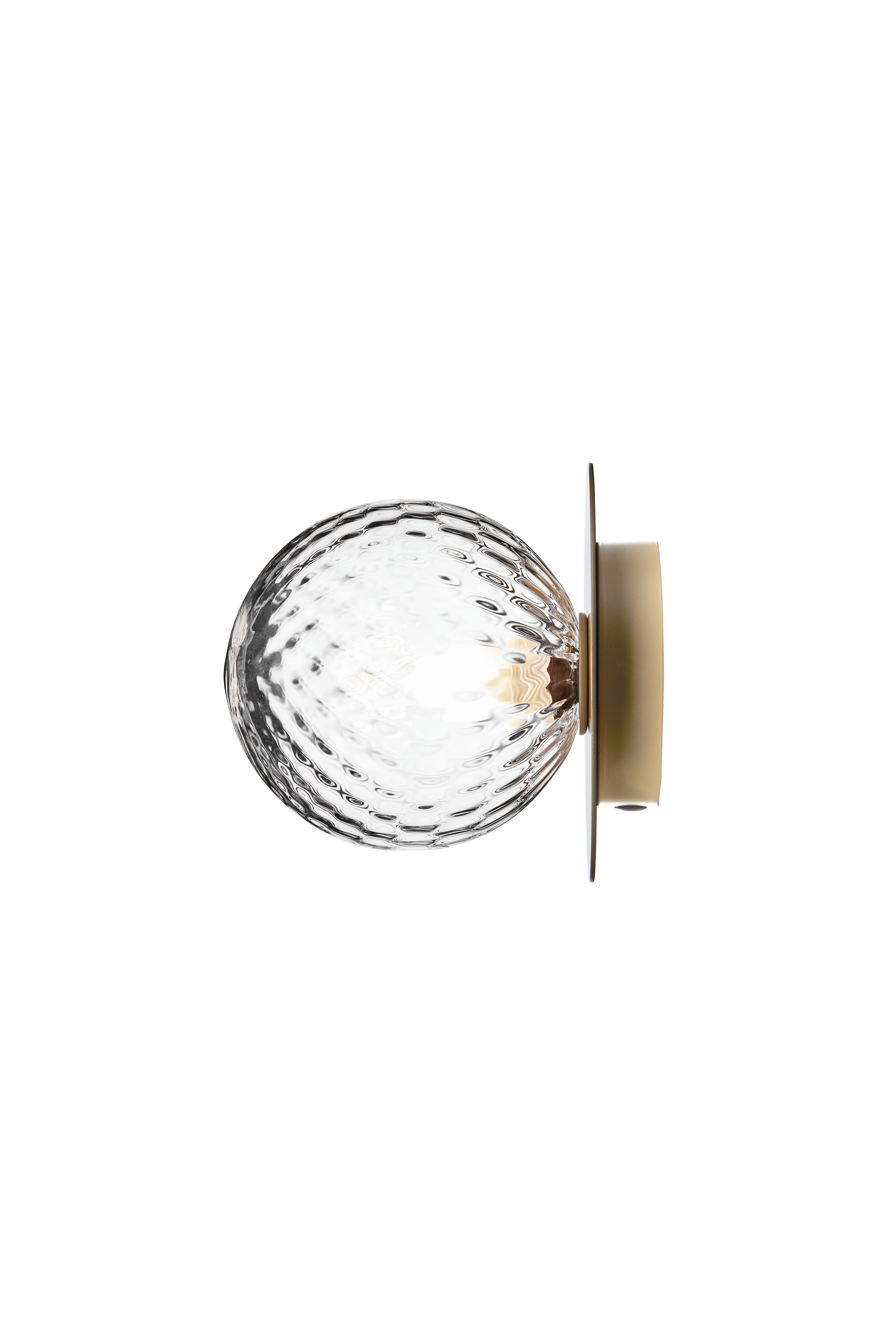 LIILA Gold Recessed Wall Sconce with Transparent Glass