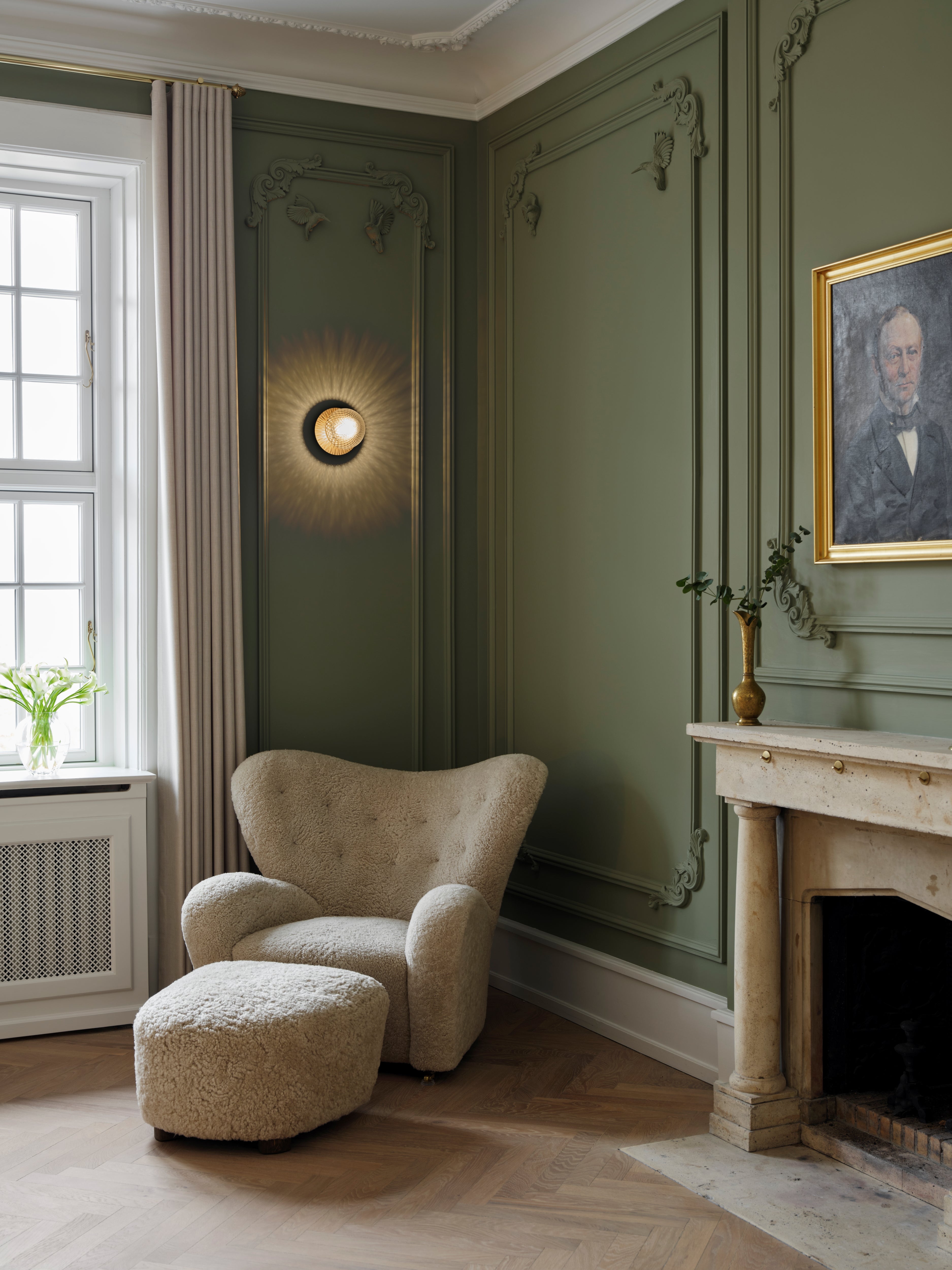 LIILA Gold Recessed Wall Sconce with Transparent Glass