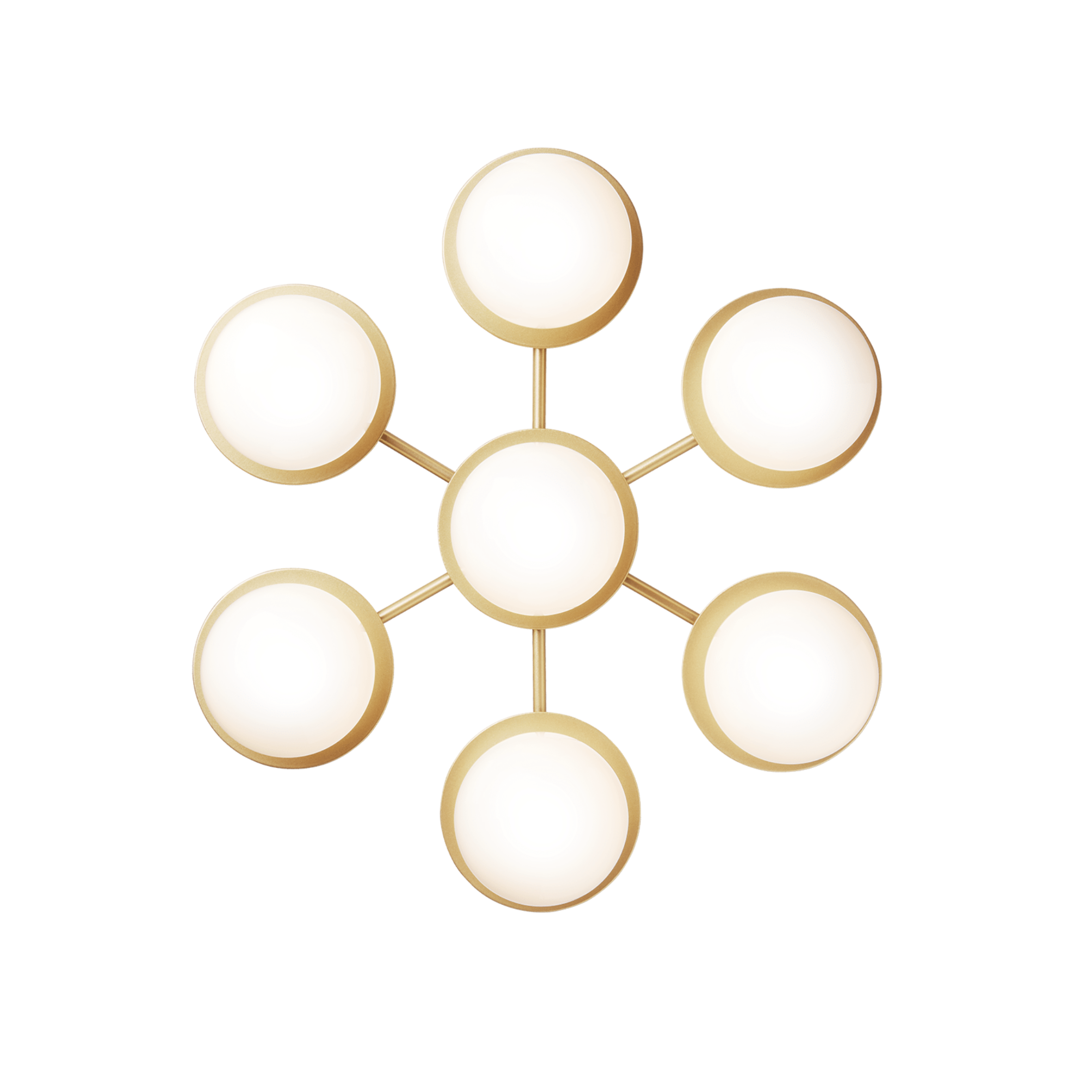 LIILA STAR Wall Lamp in Gold with Opal Glass