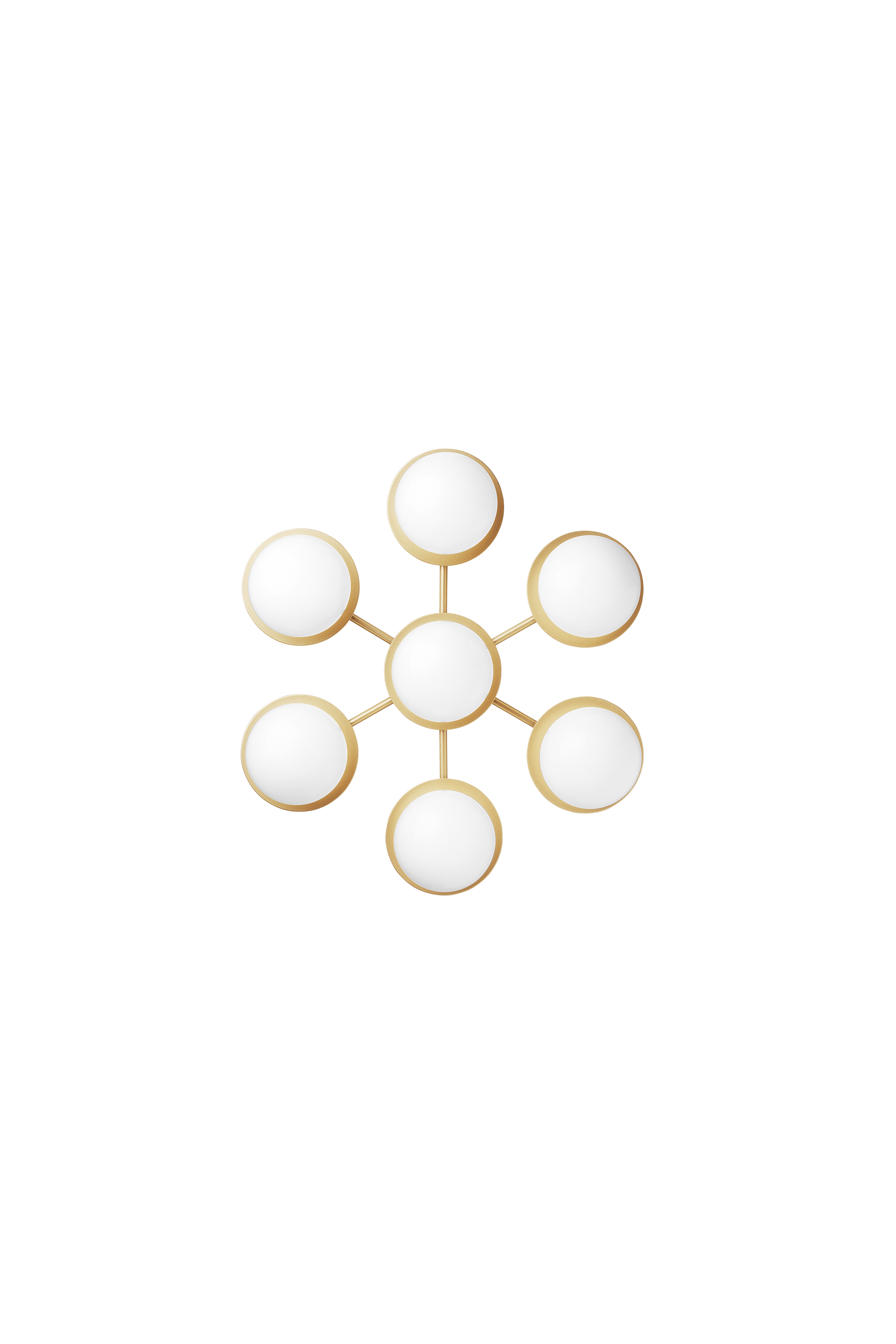 LIILA STAR Wall Lamp in Gold with Opal Glass