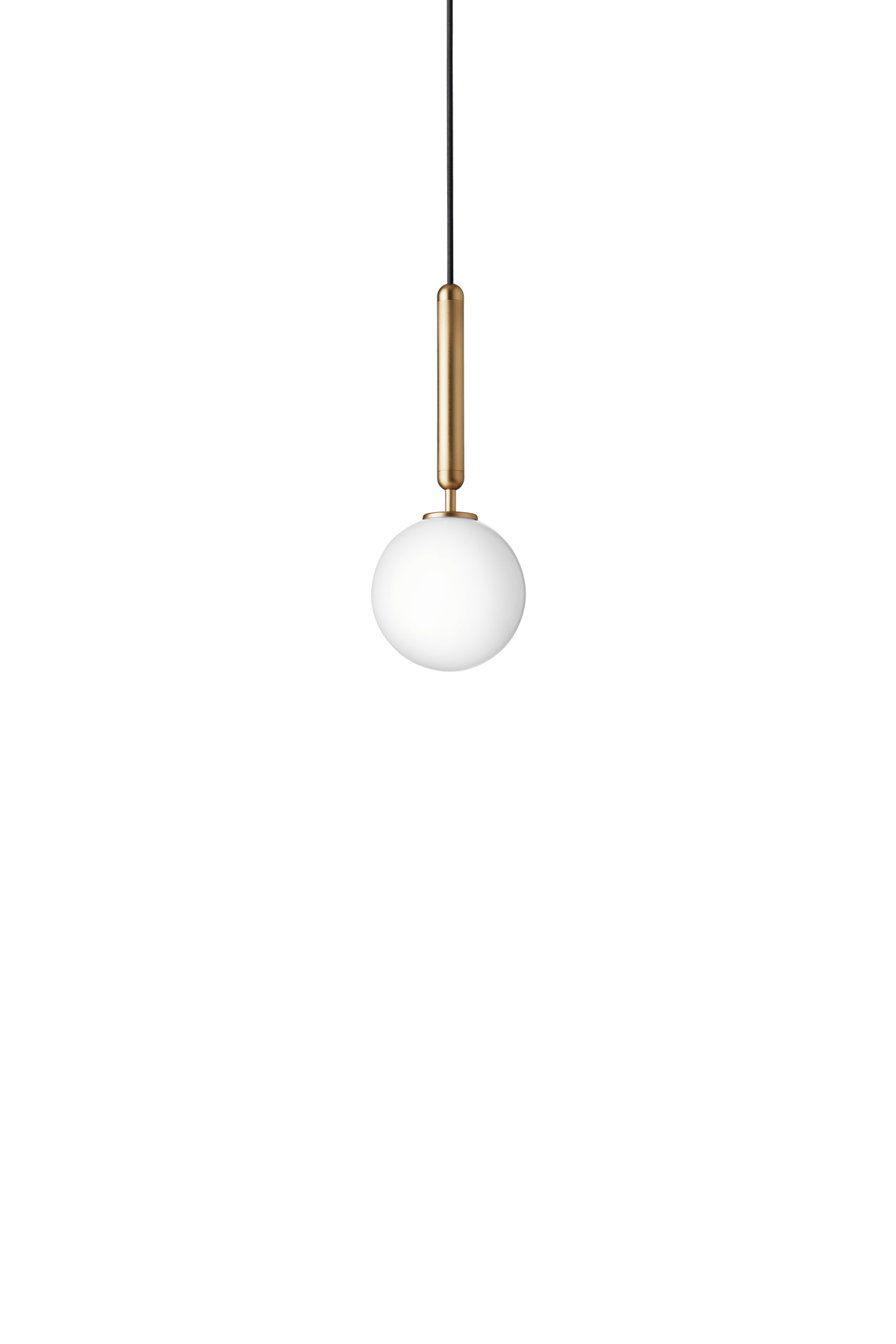 Lampa wisząca MIIRA mosiężny z opalowym szkłem – mosiądz, Nuura