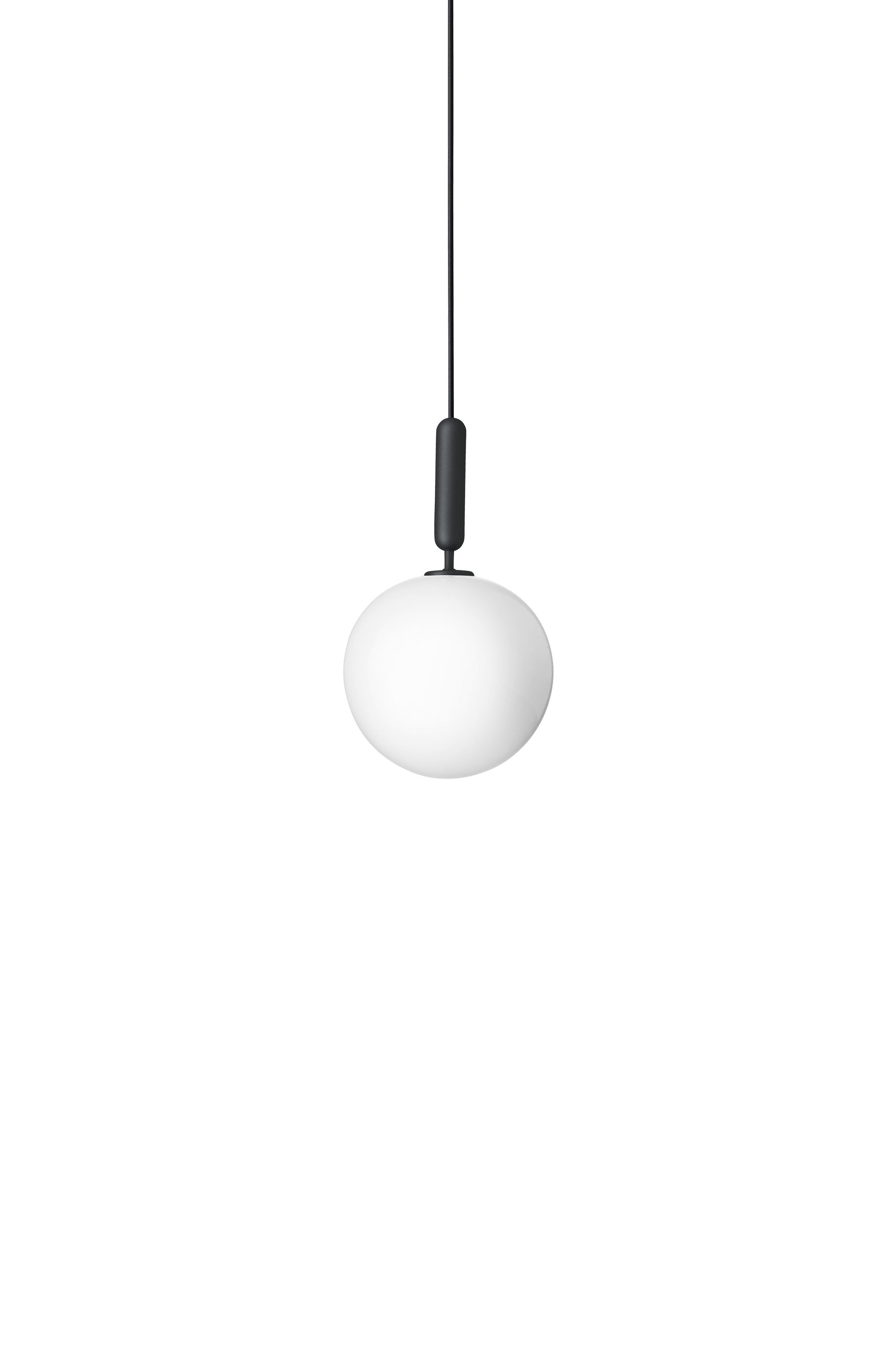 Pendelleuchte MIIRA graphit mit opalem Glas