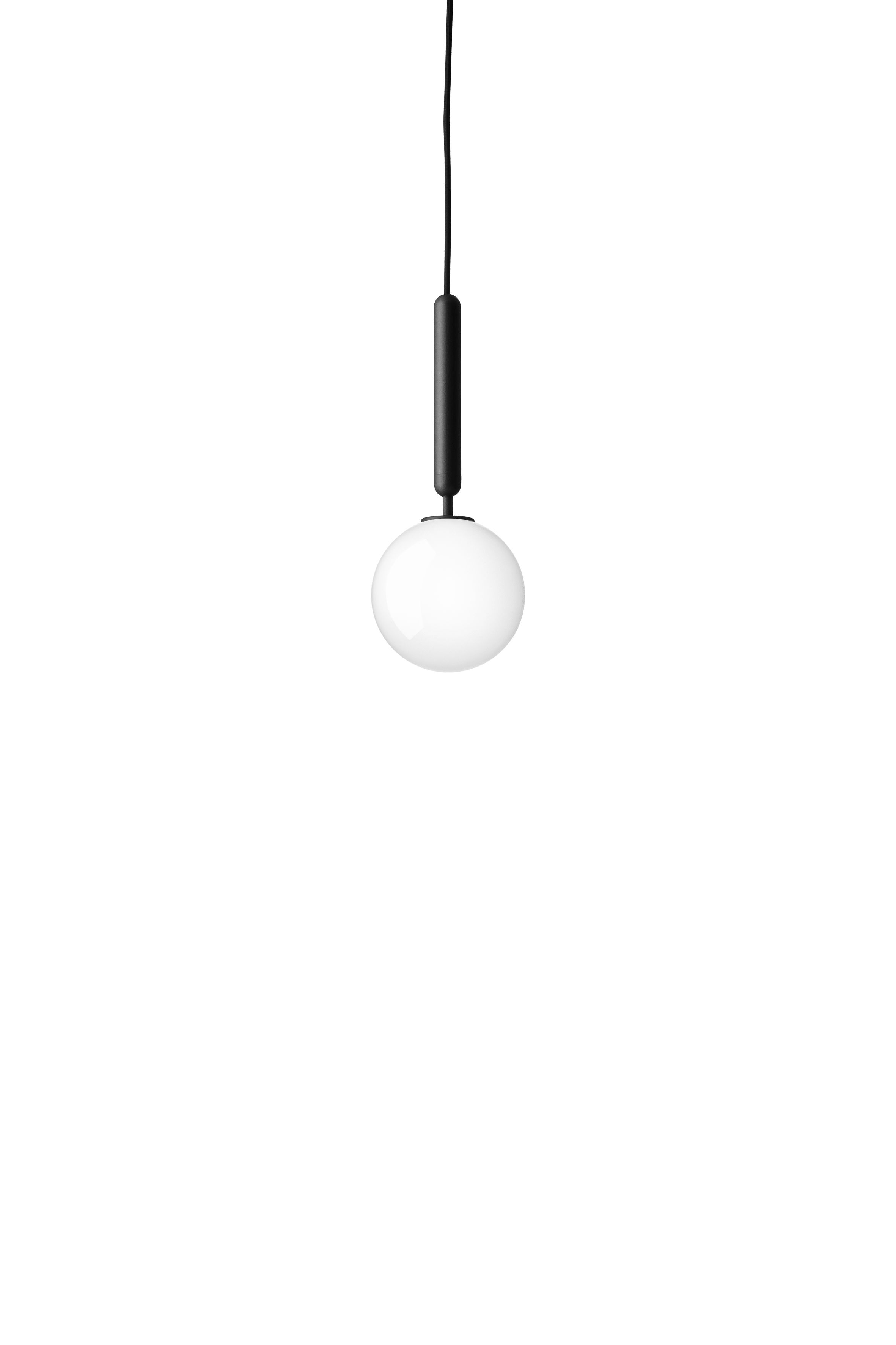 Pendelleuchte MIIRA graphit mit opalem Glas
