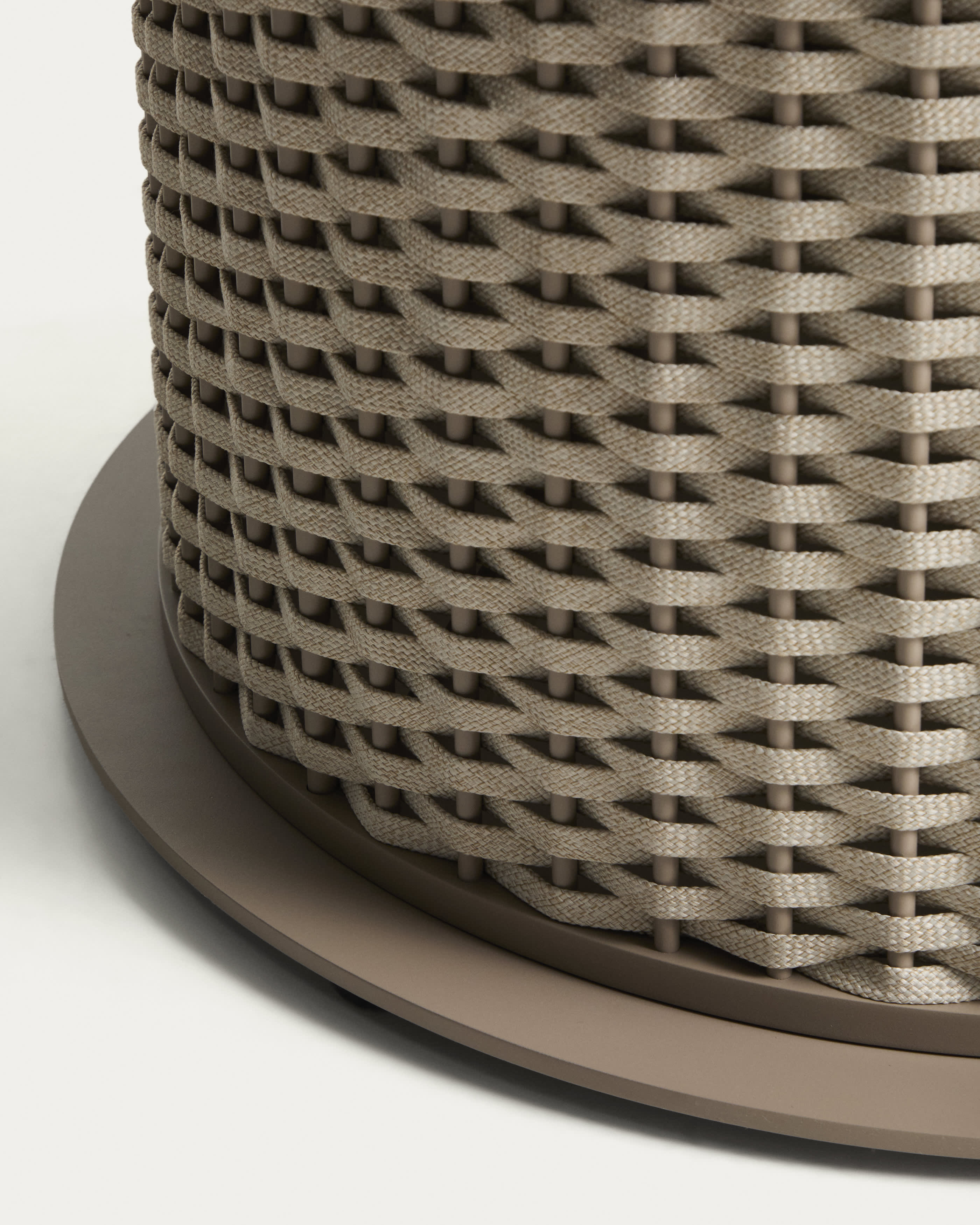 Stół ogrodowy okrągły SEDALIS taupe