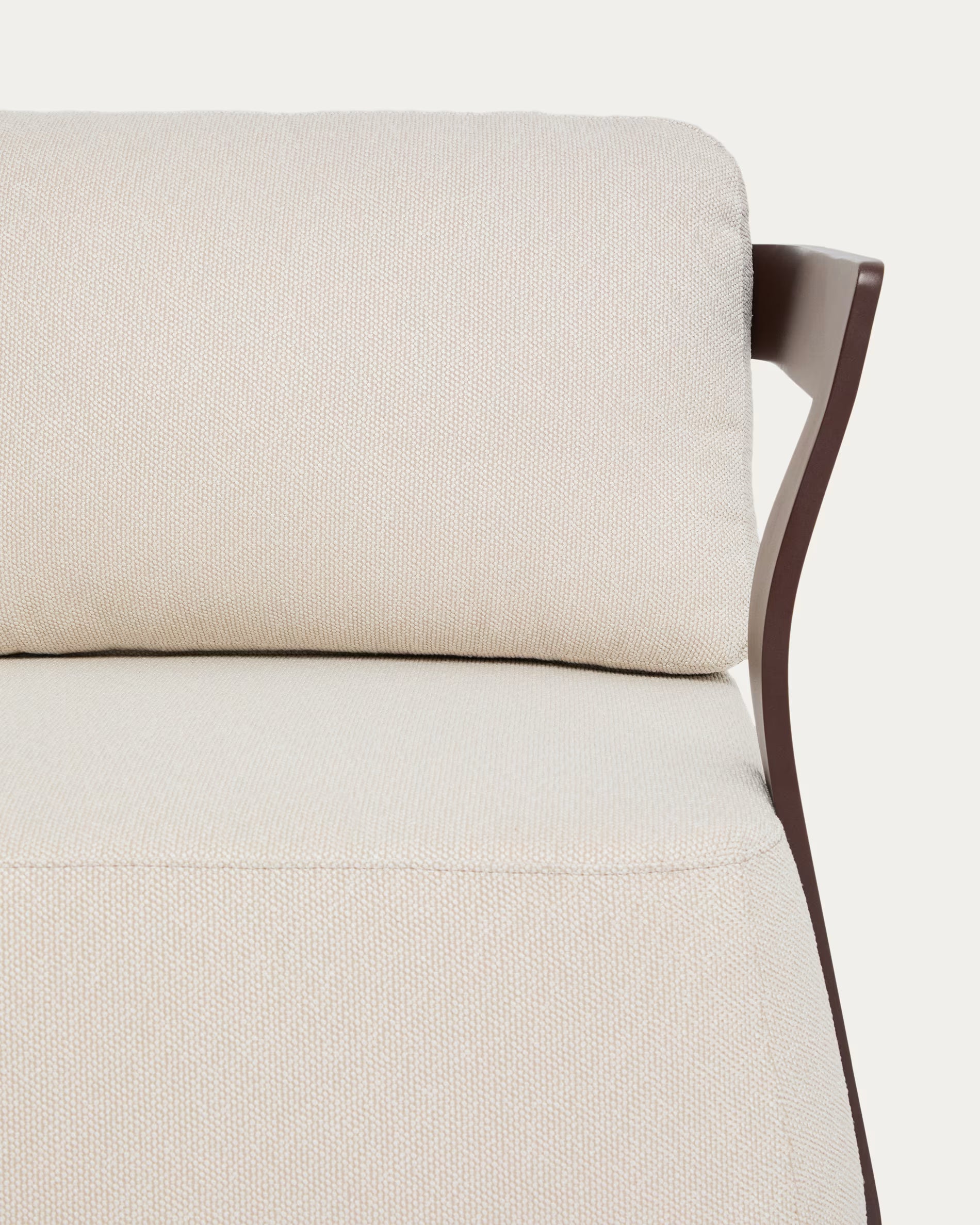 Sofa ogrodowa 3-osobowa TAMARIS ecru z brązową podstawą