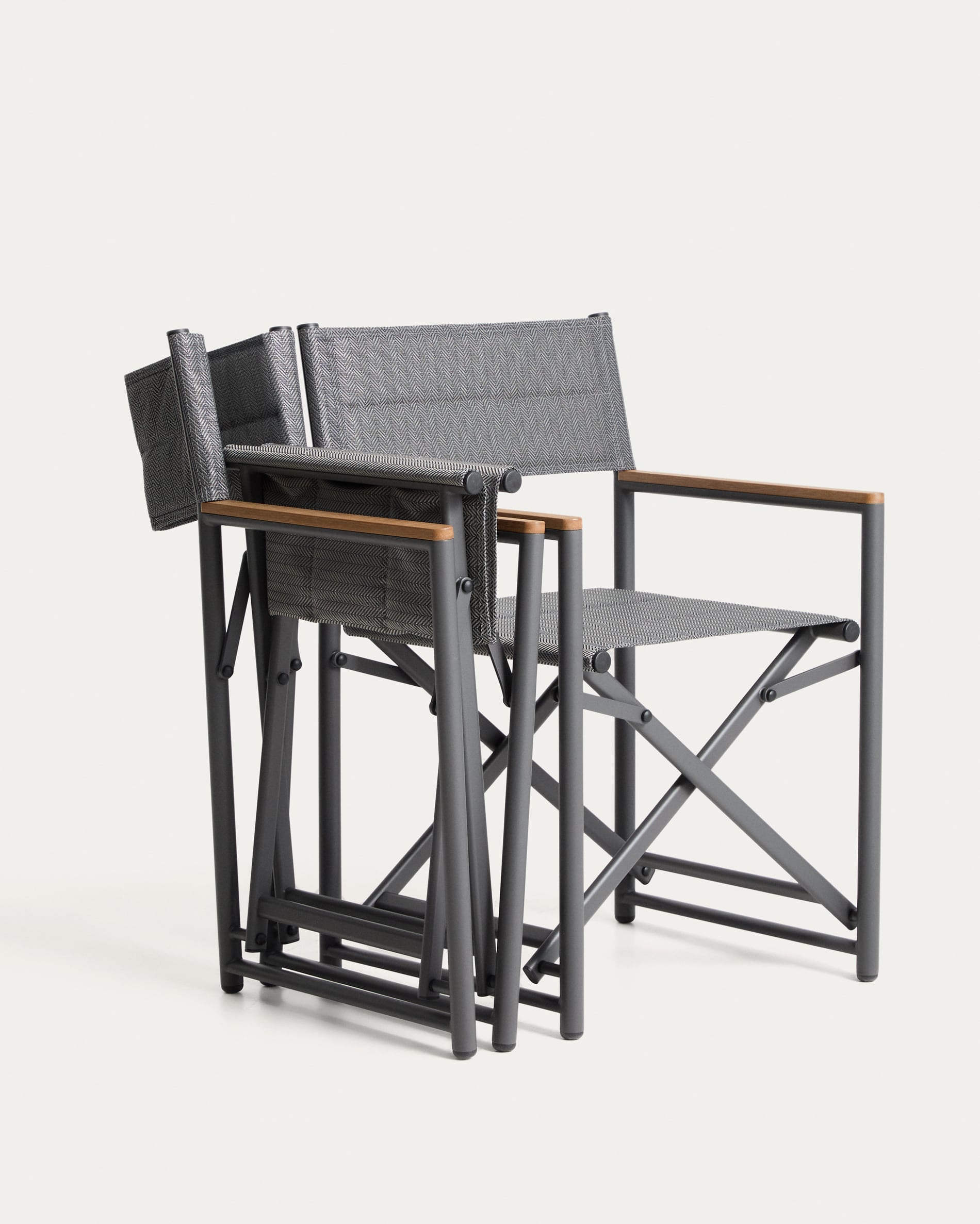 Krzesło ogrodowe składane TISNO grafitowy