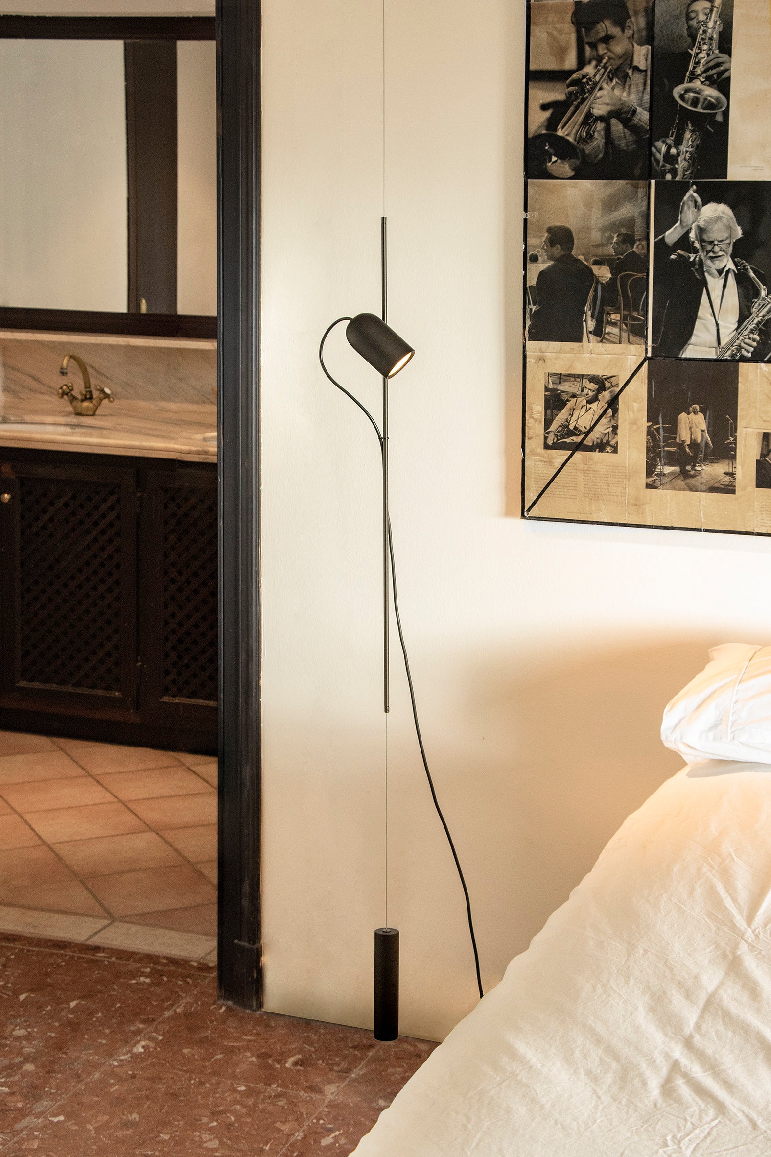 ONFA Pendant Lamp Black Ash Wood with Graphite Finish