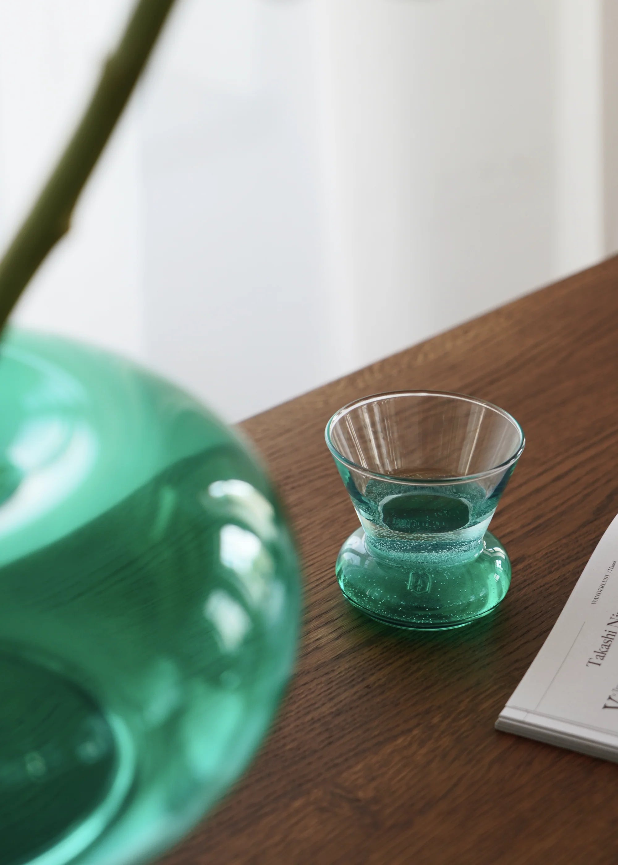 ORIO Glass Green Blown Glass Cup