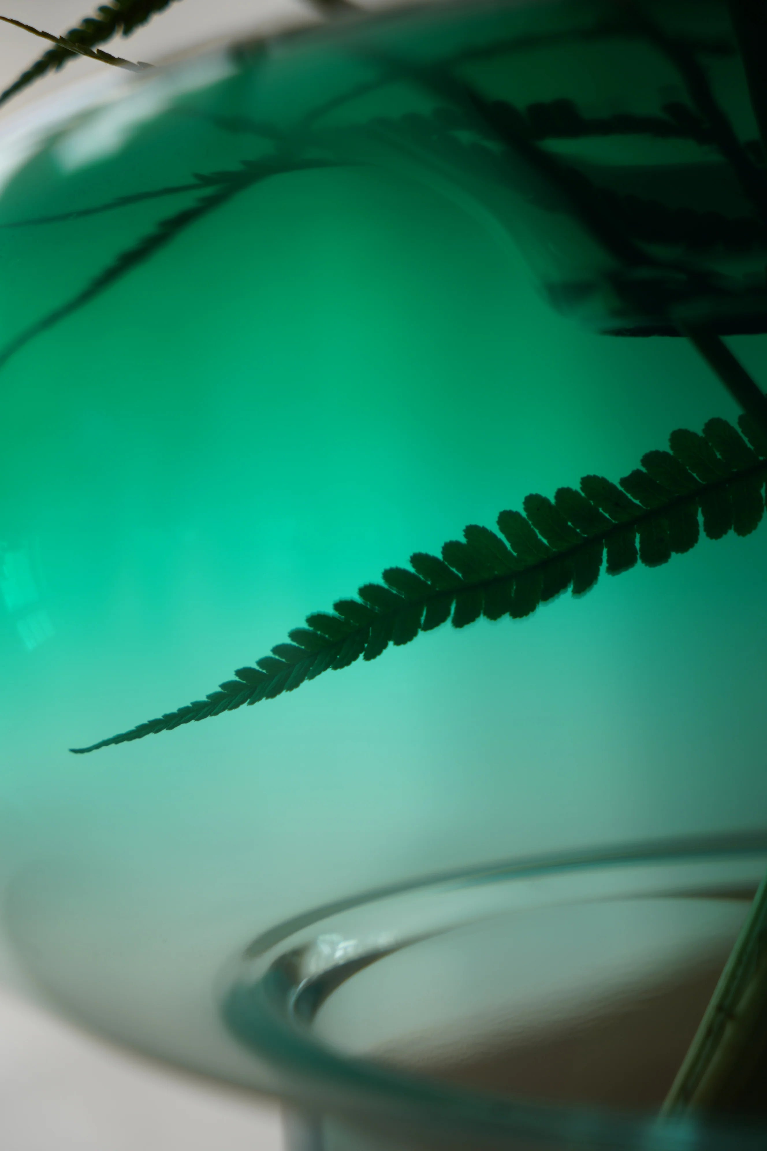 Wazon ORIO zielone szkło dmuchane