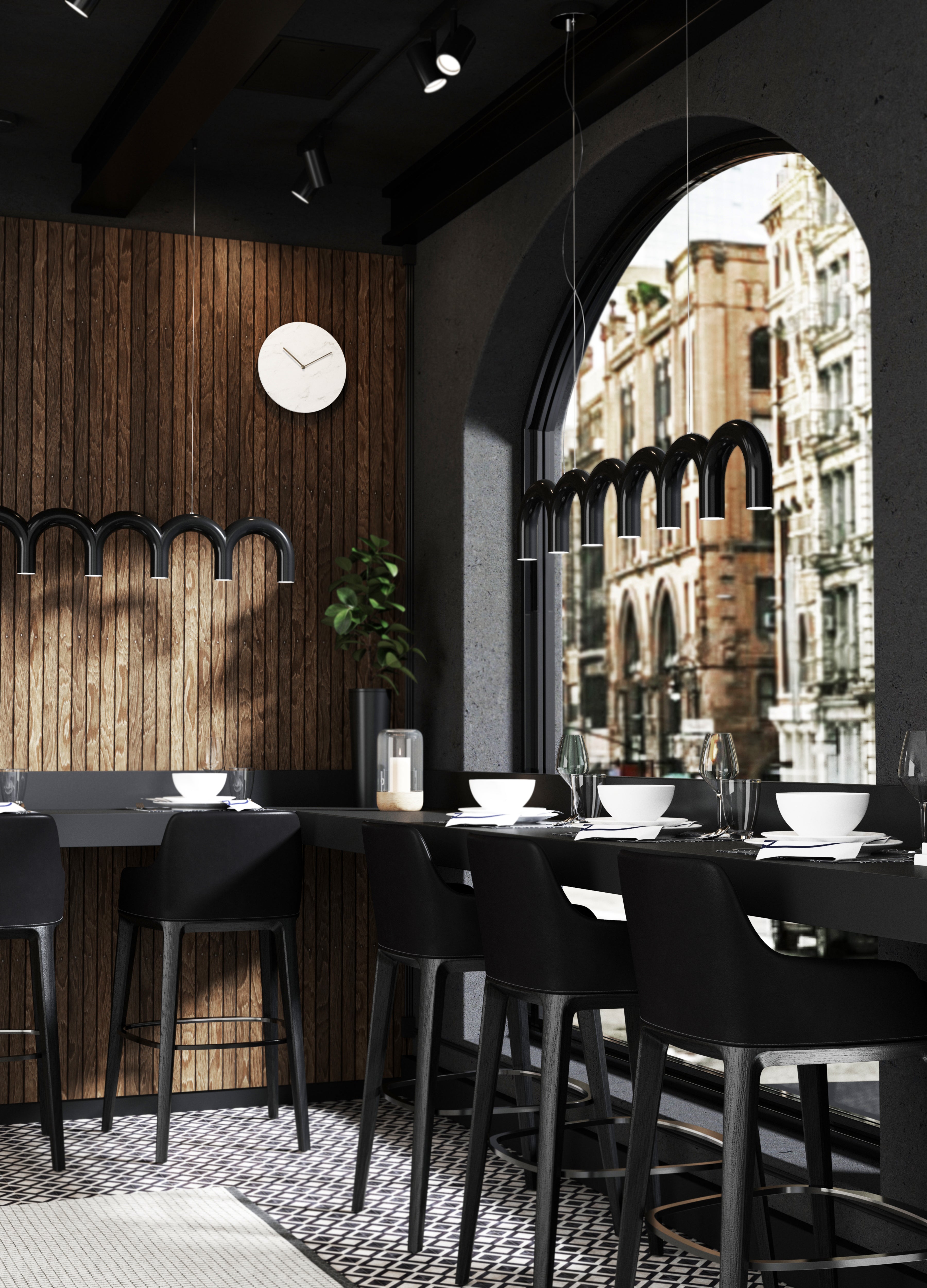 Lampa wisząca ARCH STRAIGHT czarny