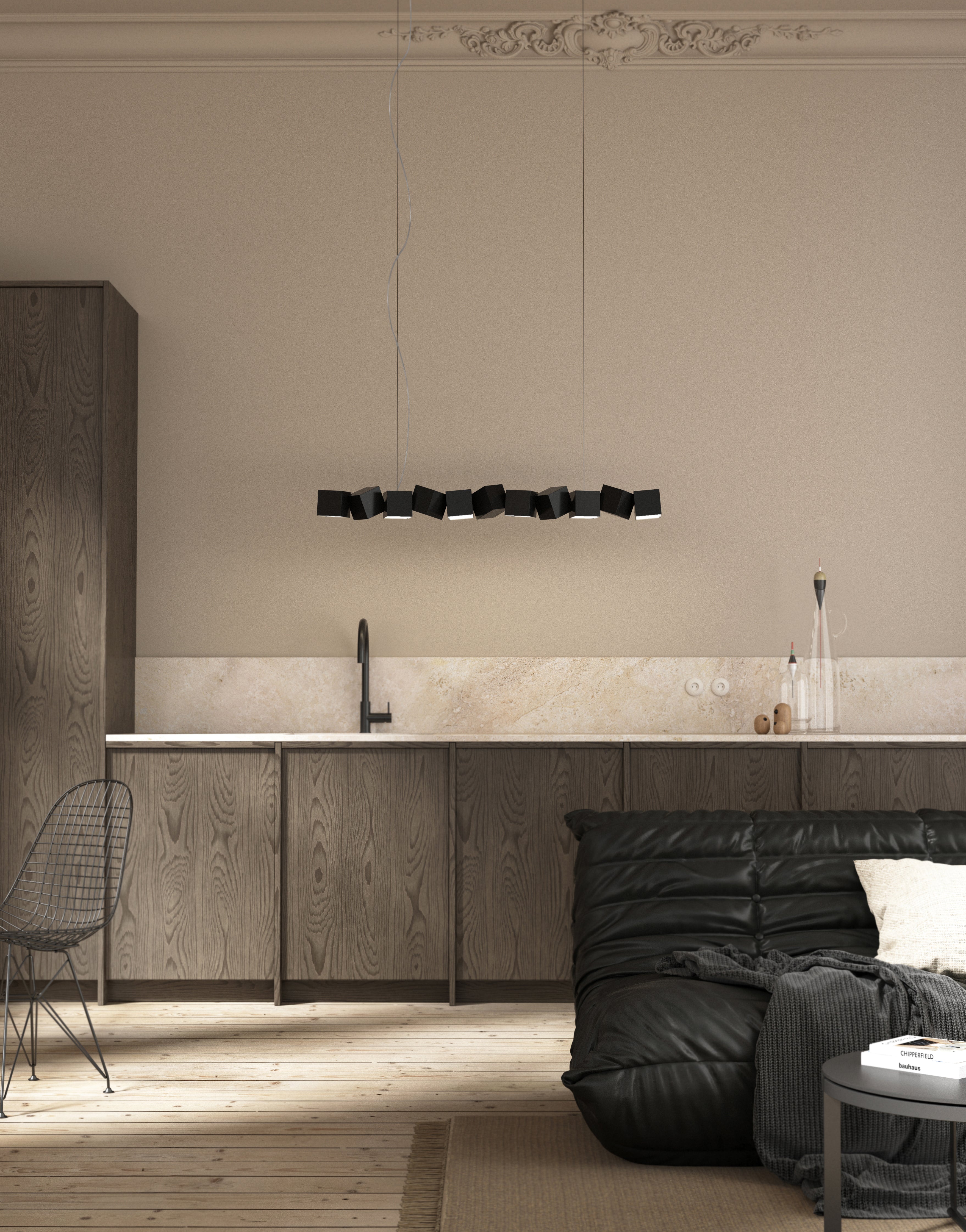 Pendelleuchte BLOCKCHAIN schwarz