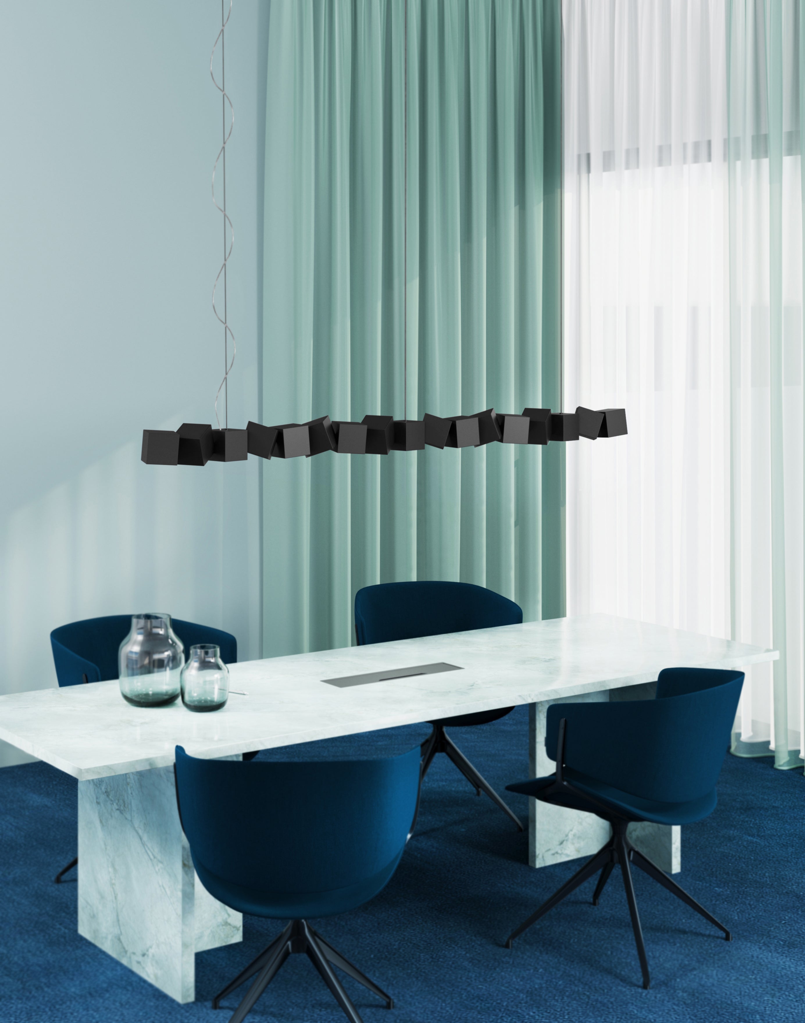 Pendelleuchte BLOCKCHAIN schwarz