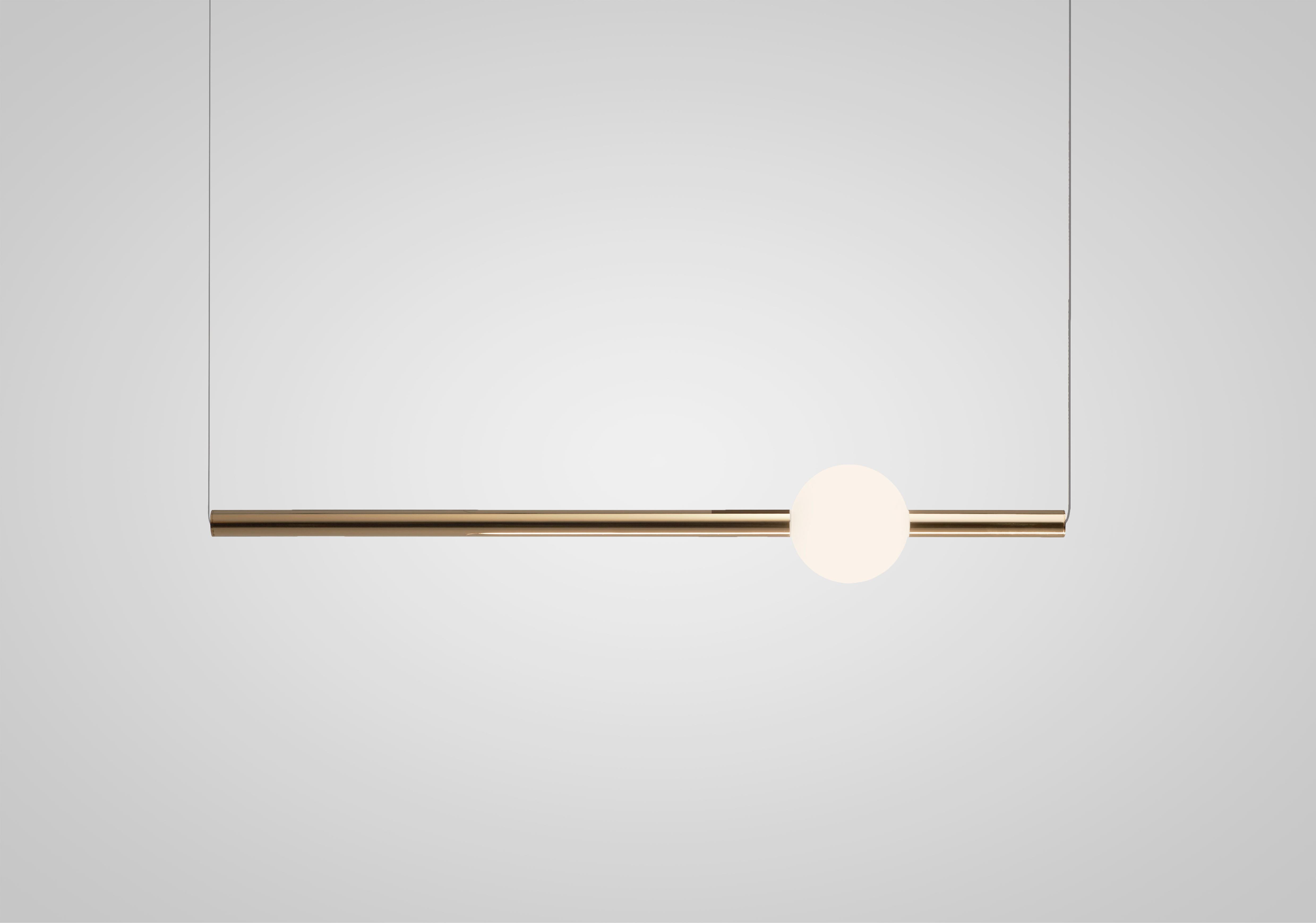 Lampa wisząca ORION GLOBE polerowany złoty