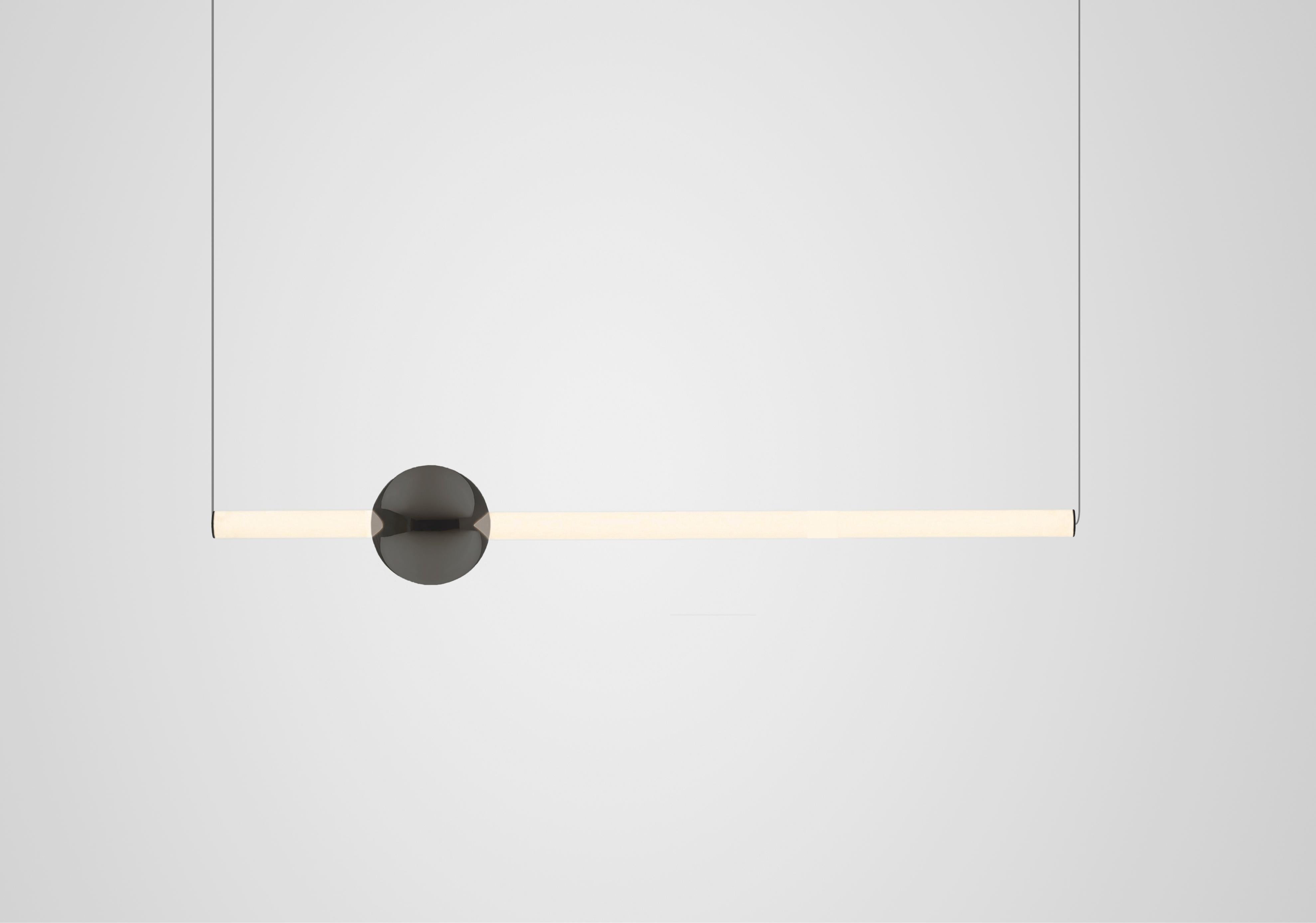 Lampa wisząca ORION TUBE polerowany gunmetal