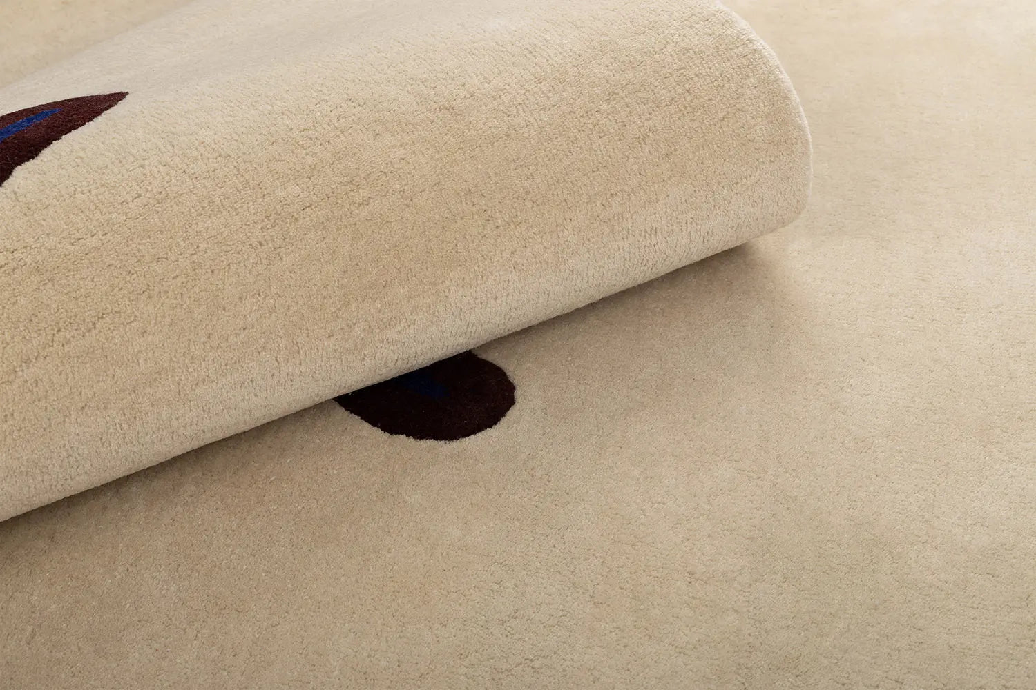 Teppich OSLO beige mit Grün und Braun