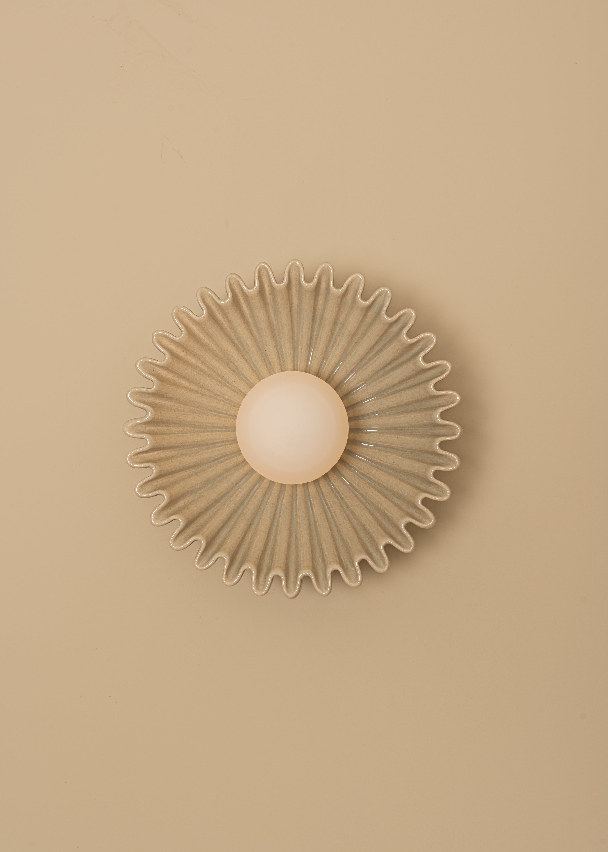 Kinkiet ceramiczny OSTRO piaskowy