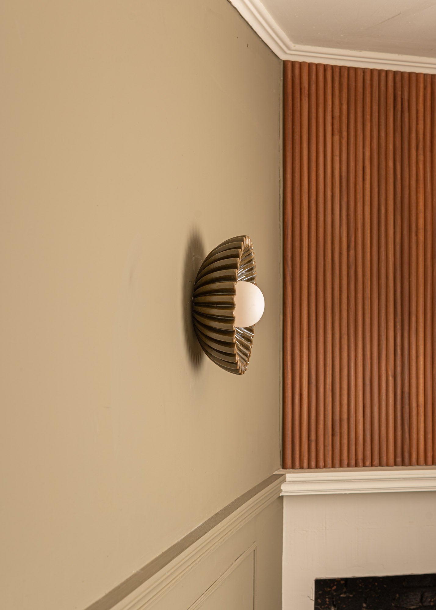 Kinkiet ceramiczny OSTRO zielony