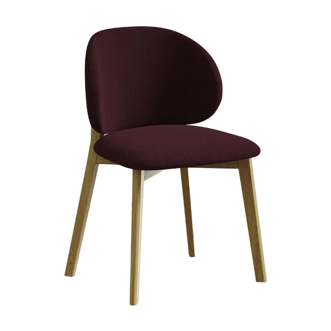 PAHOA Chair in Burgundy with Beech Base