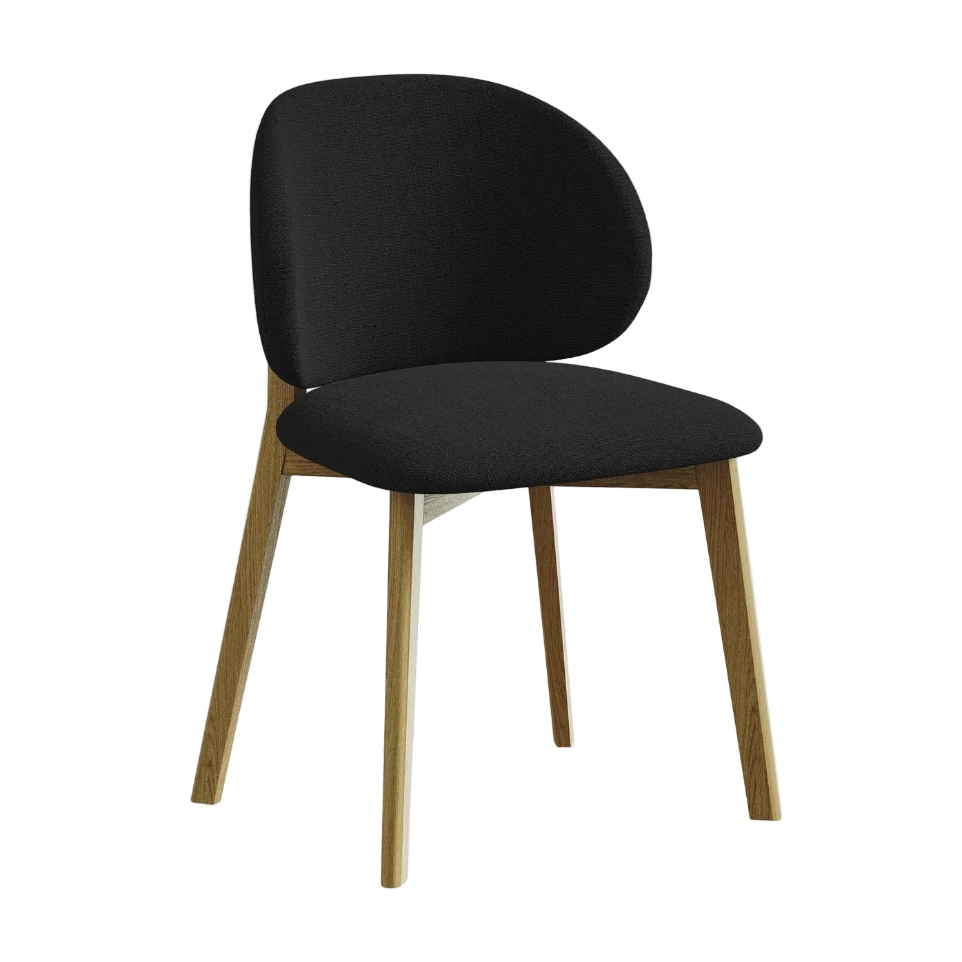PAHOA Chair in Black with Beech Base