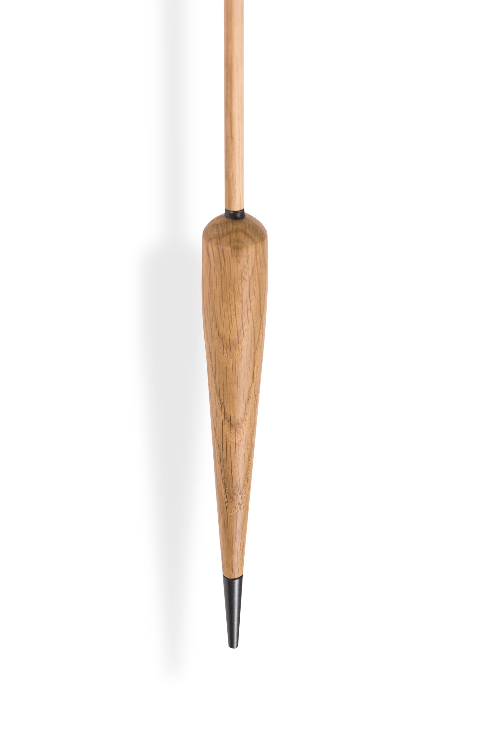 PUNTO Y COMA PREMIUM wall clock oak wood with black
