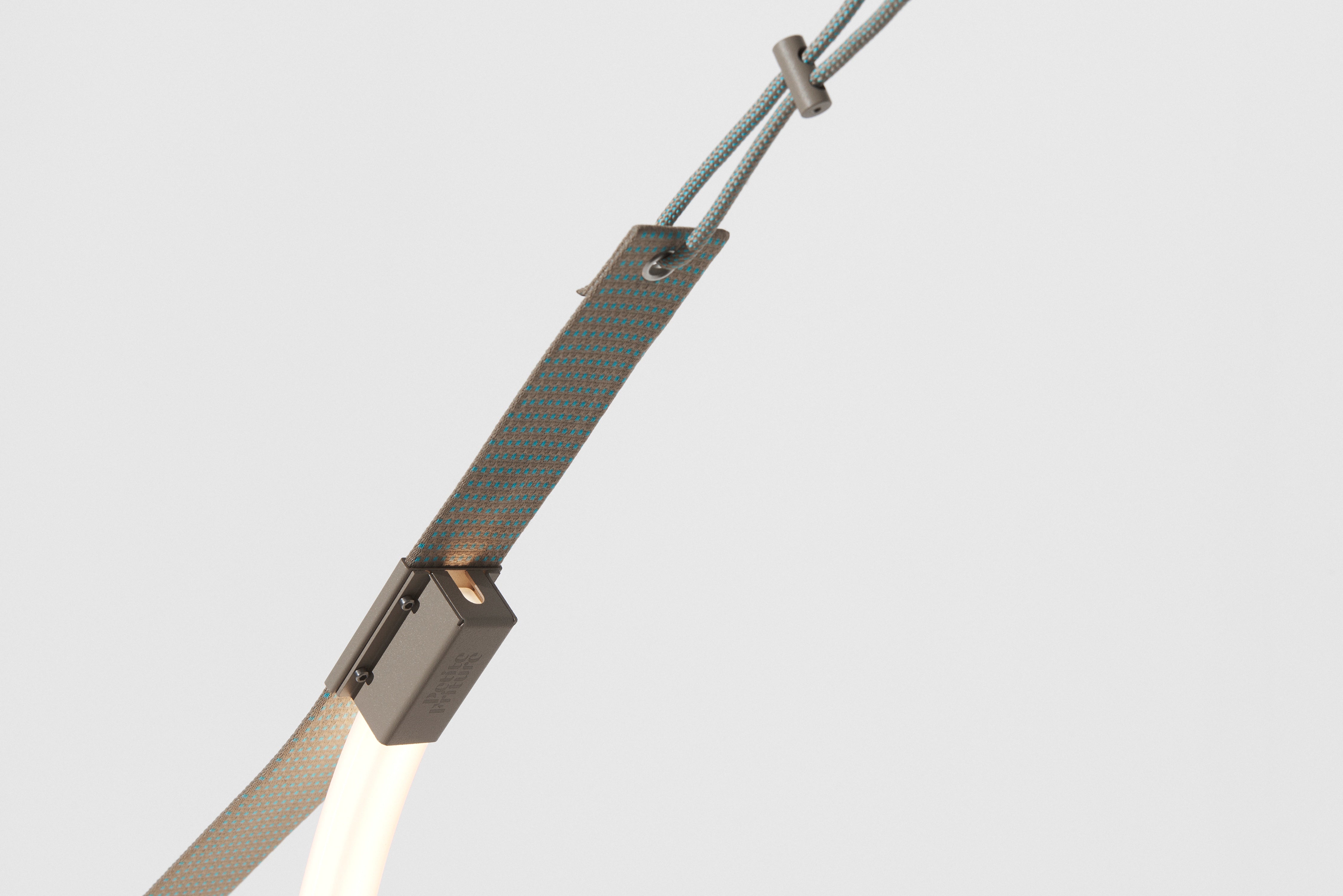 Lampa wisząca SPLINE beżowy z niebieskim