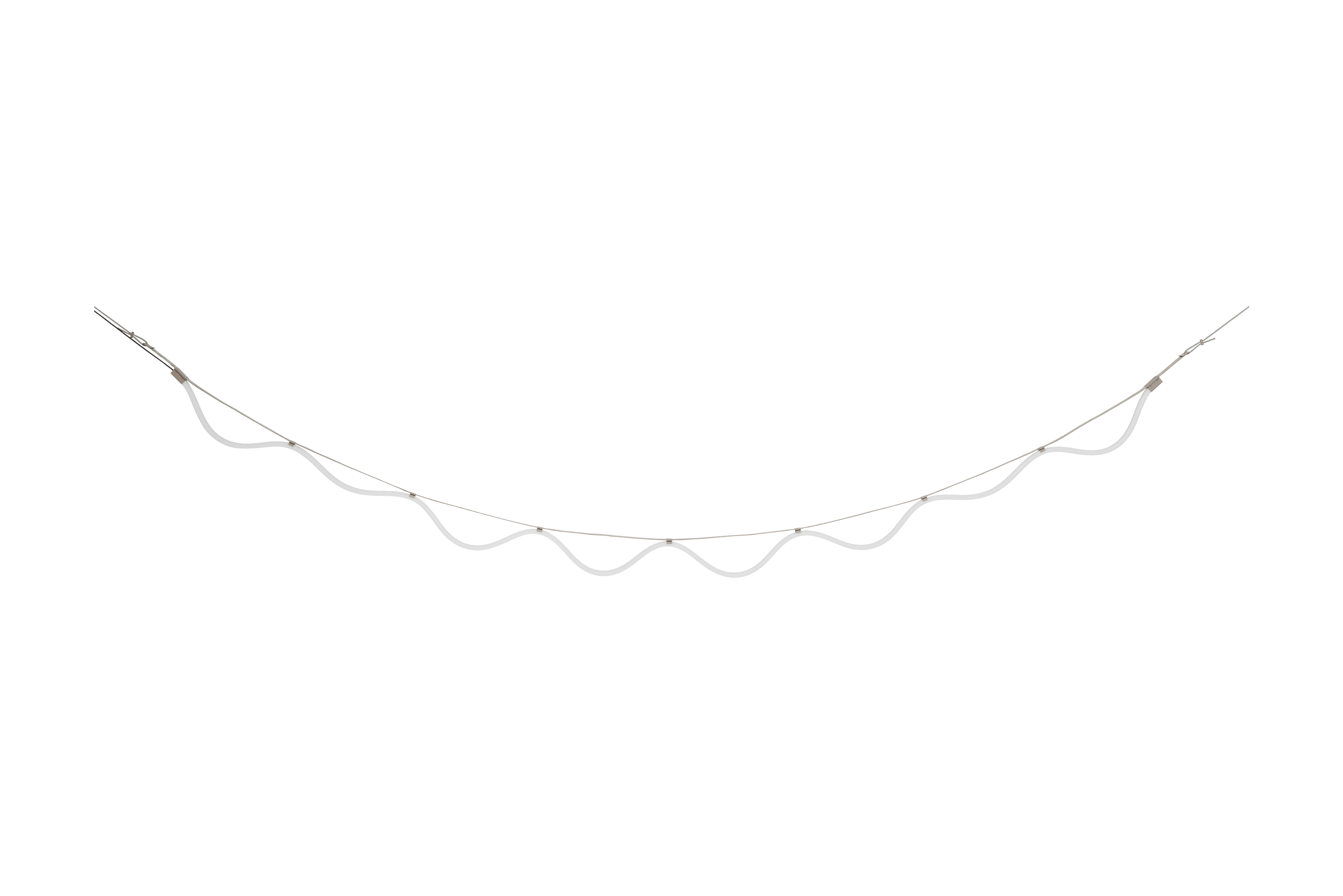 Lampa wisząca SPLINE beżowy z niebieskim
