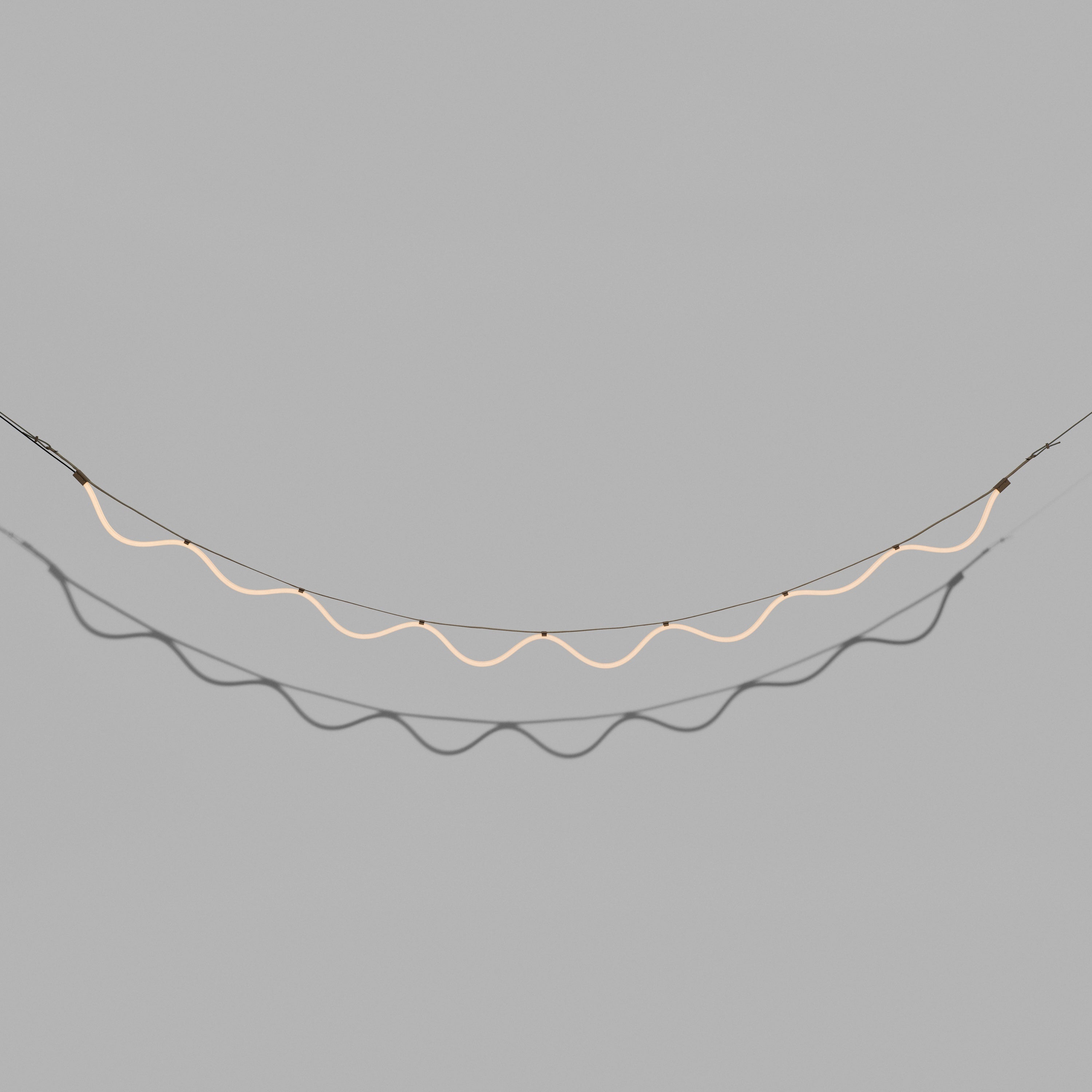 Lampa wisząca SPLINE beżowy z niebieskim