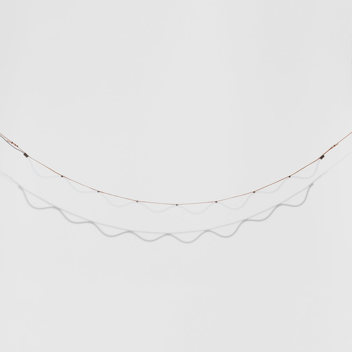 Lampa wisząca SPLINE brązowy z pomarańczowym