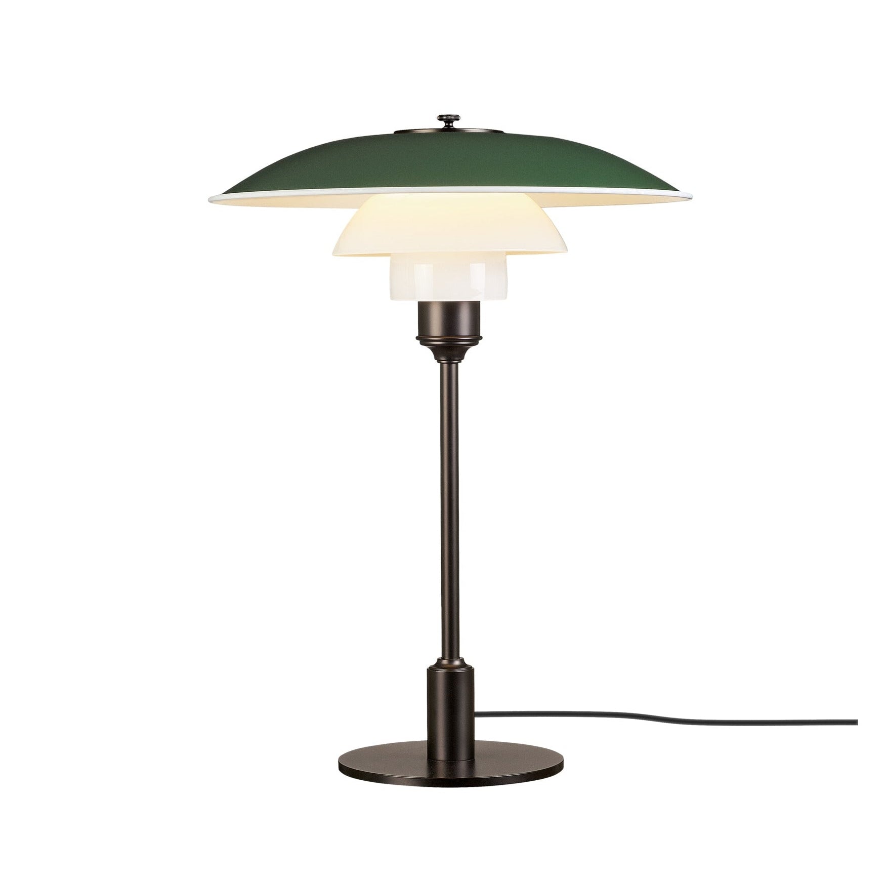 PH 3½-2½ green table lamp