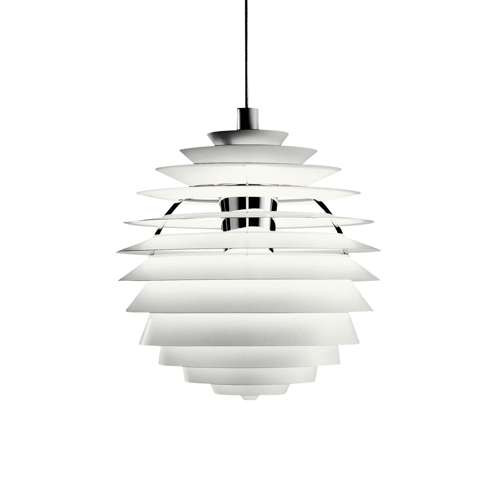 PH LOUVRE white pendant lamp