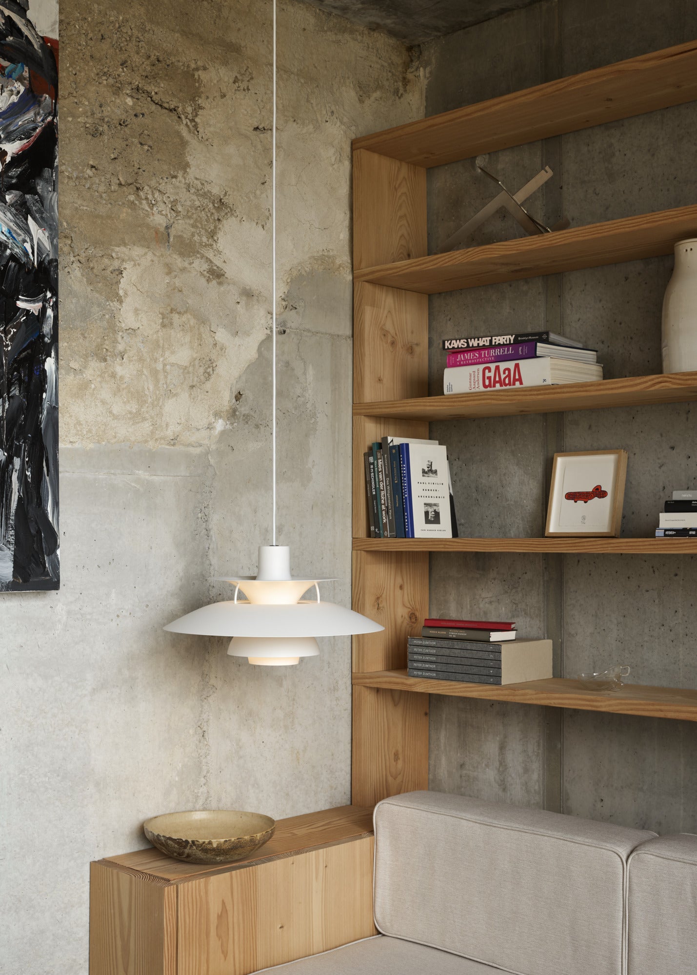 Lampa wisząca PH 5 monochromatyczny blady róż