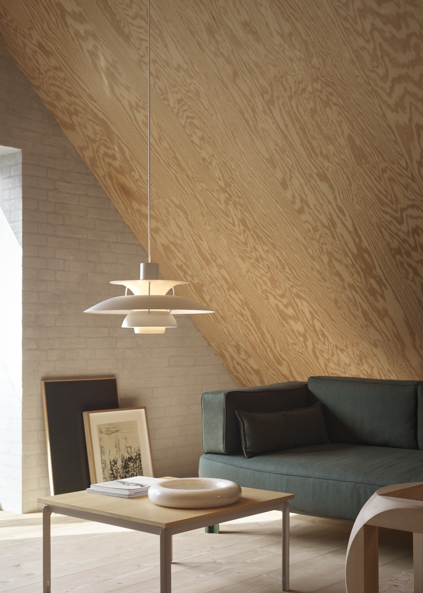 Lampa wisząca PH 5 monochromatyczny blady odcień cyny
