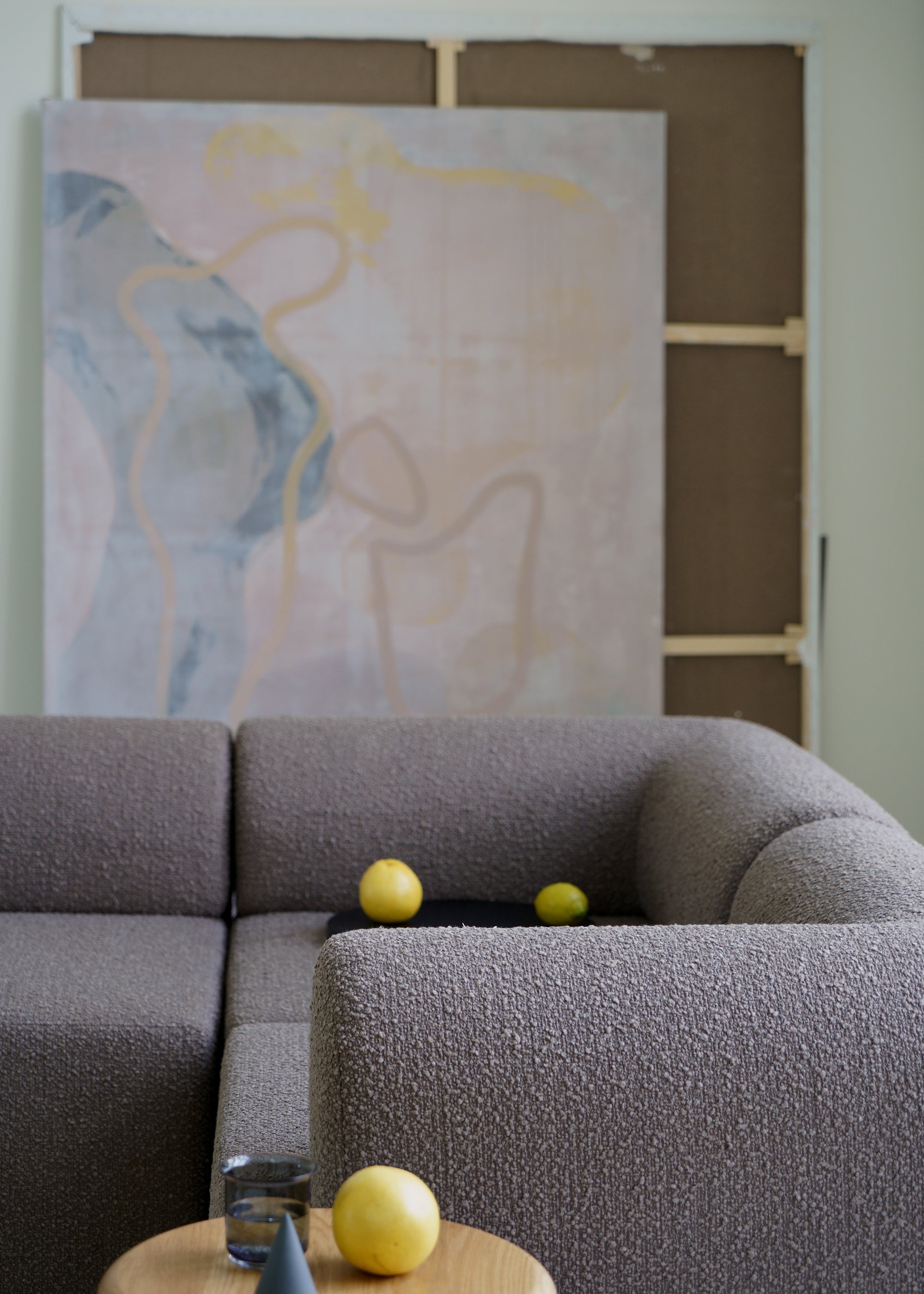 Sofa modulowa TORI - moduł środkowy zielony