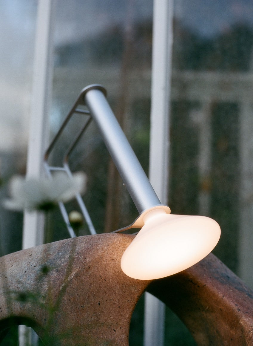 Tragbare Außenlampe PITON silber