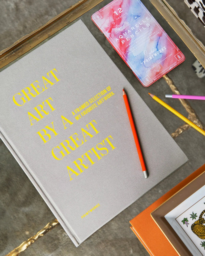 Album na rysunki GREAT ART beżowy ze złotym