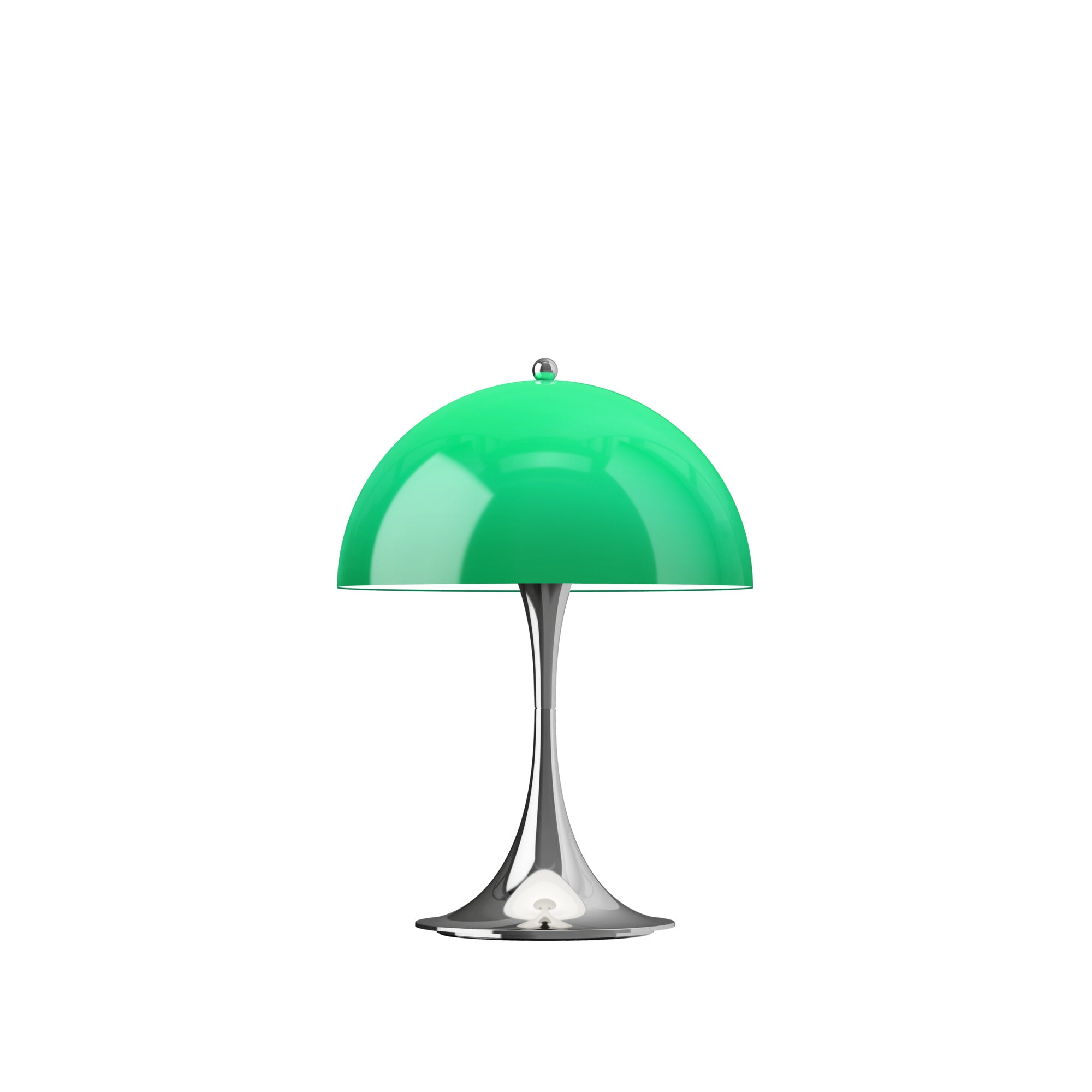 Portable Lamp PANTHELLA 250 green with chrome base