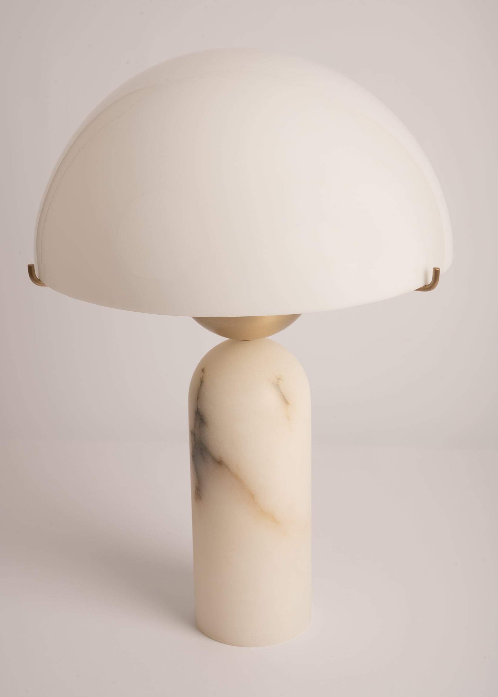 Lampa stołowa PEONO biały alabaster