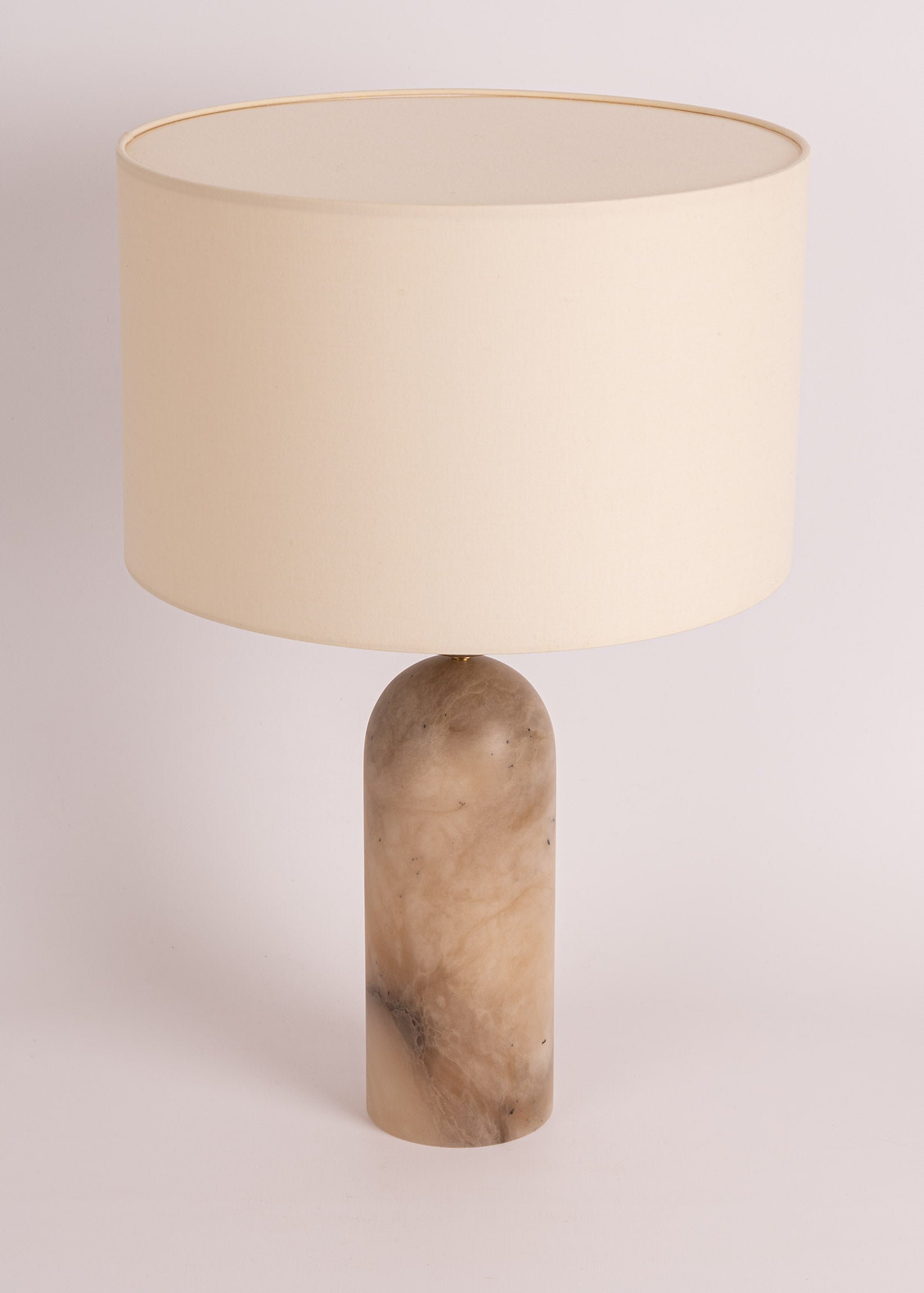 Lampa stołowa PEONA ciemny beżowy alabaster
