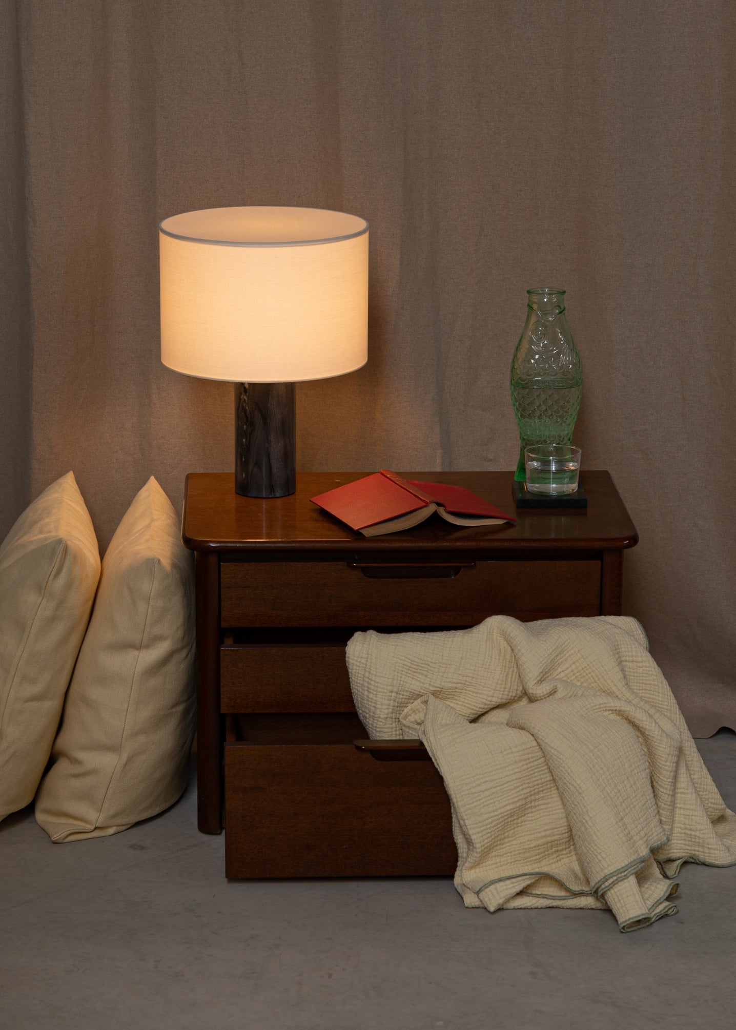 Lampa stołowa PIPITO czarny marmur