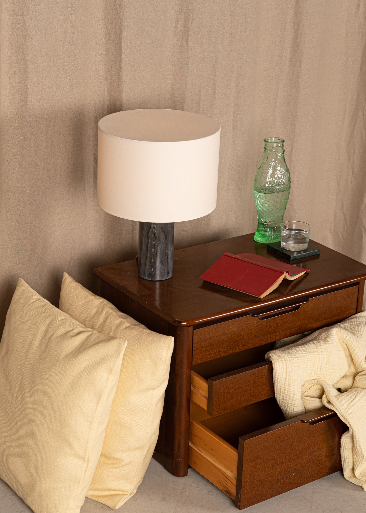 Lampa stołowa PIPITO czarny marmur